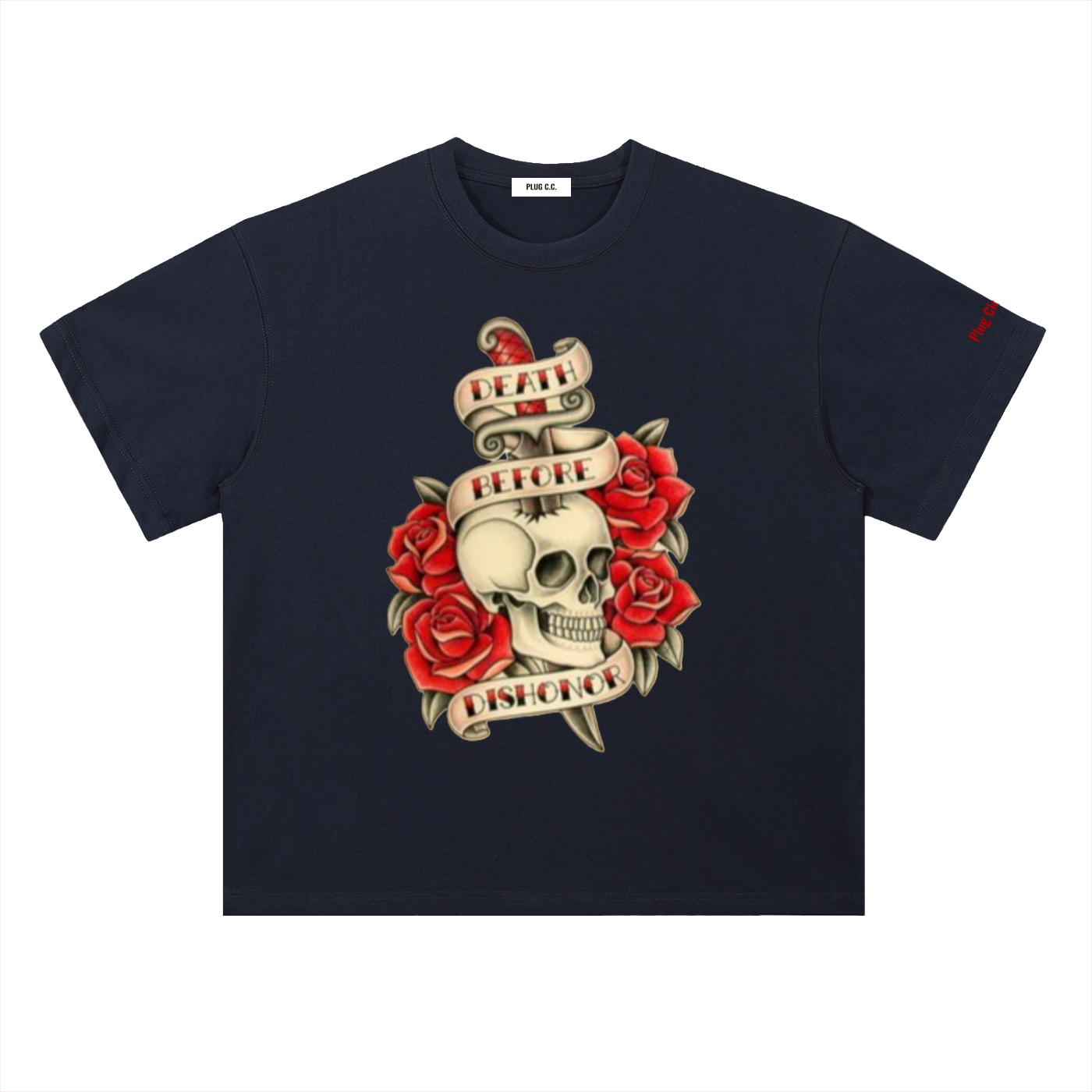 PlugClothingCompany,DeathBeforeDishonor,Heavyweight,Dropshoulder