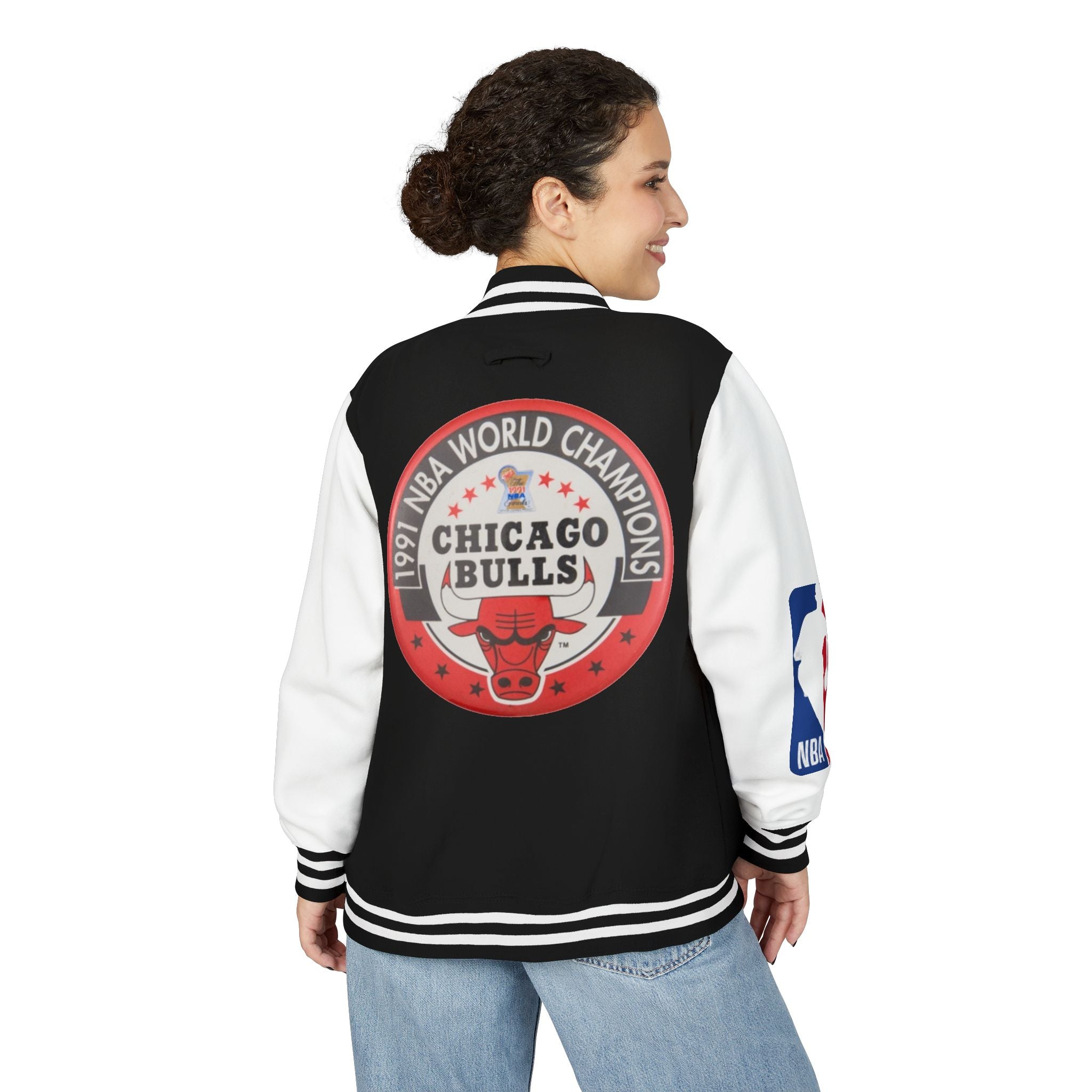 Chicago Bulls Retro Letterman Jacket - 1991 World Champions Varsity Coat