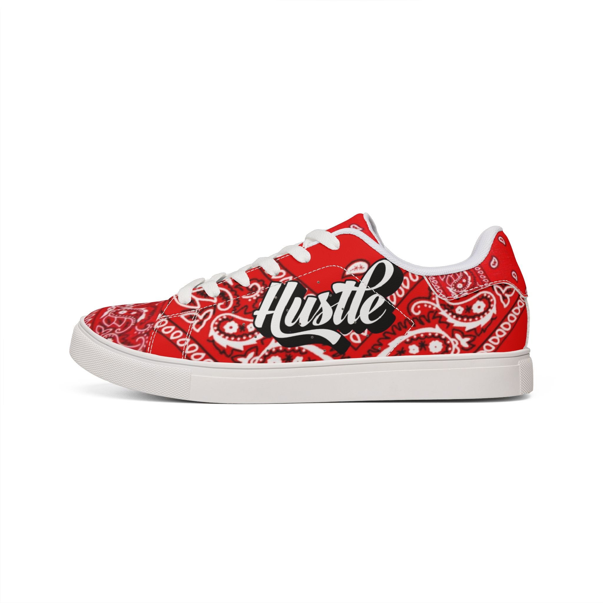 Hustle Red Bandana Low-Top Sneakers