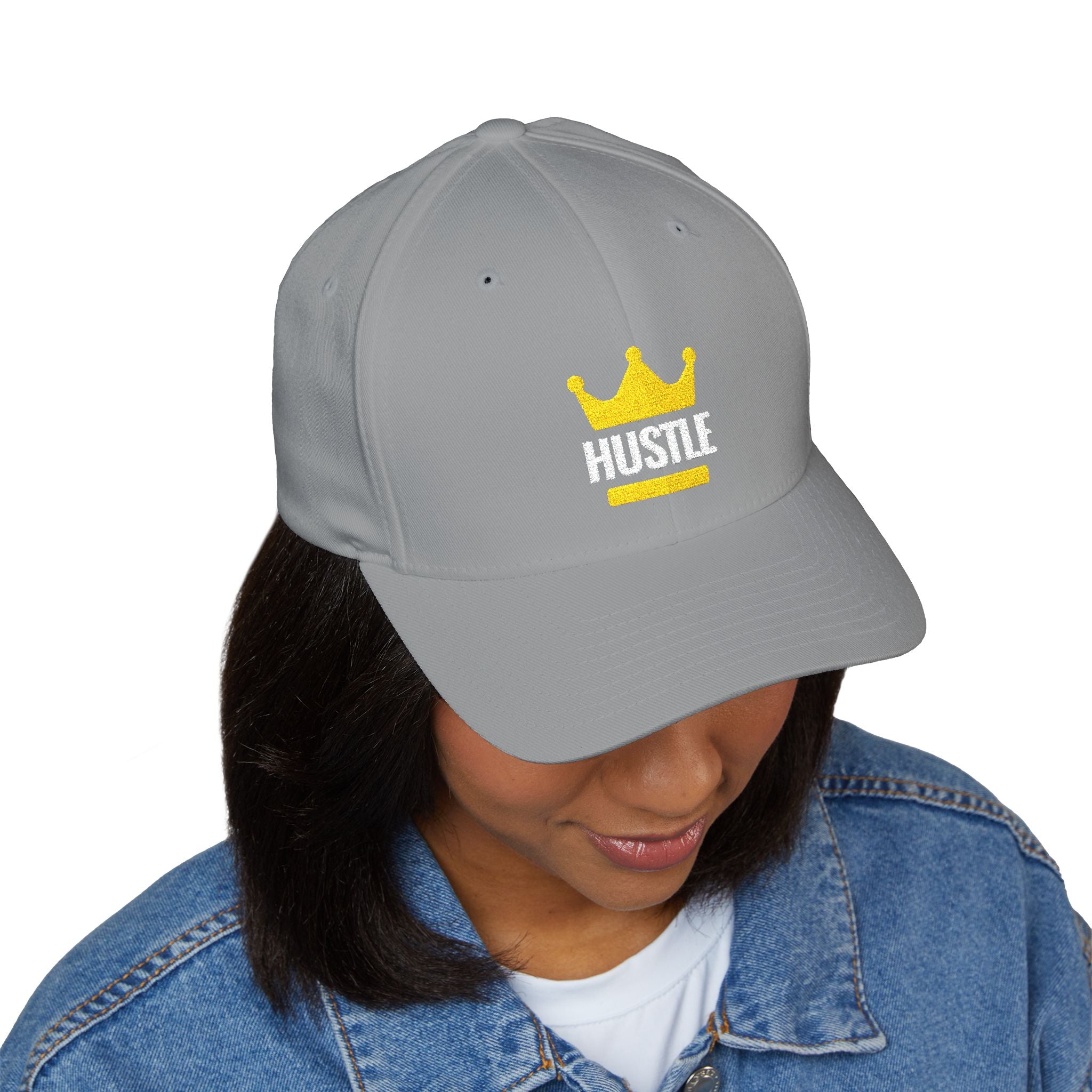Hustle Crown Embroidered Cap — Plug Clothing Company Baseball Hat