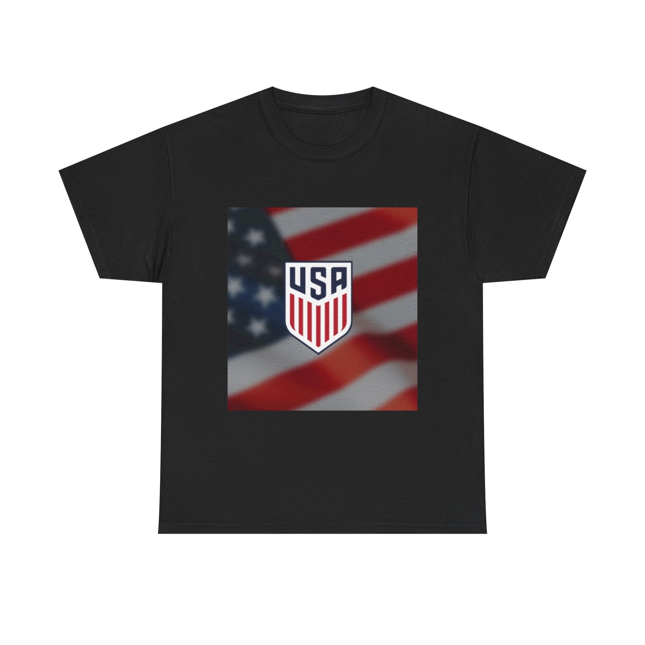 USA Shield Flag Tee — Patriotic American Soccer Crest T-Shirt