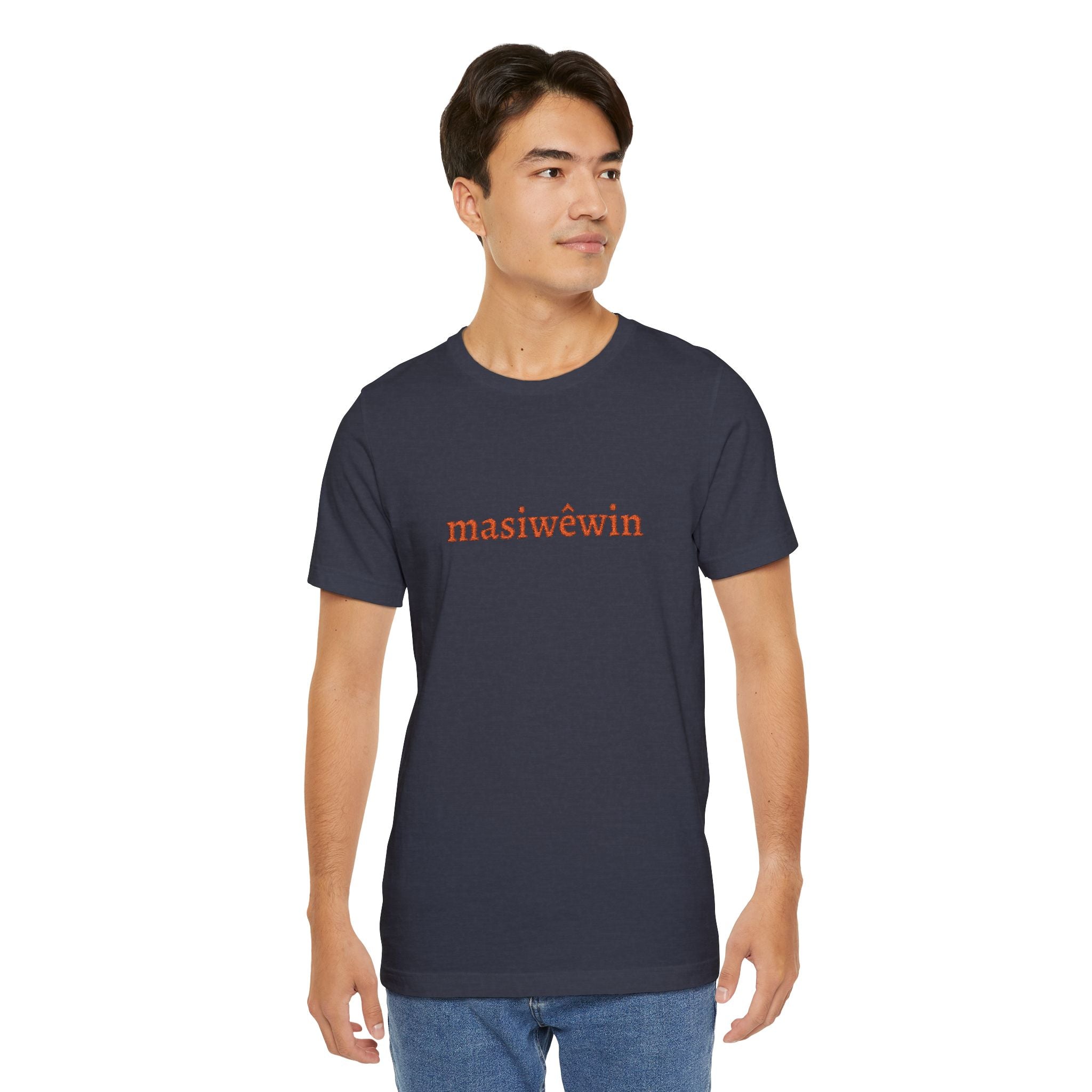 masiwêwin Floral Script Tee - Cree Native Language T-Shirt