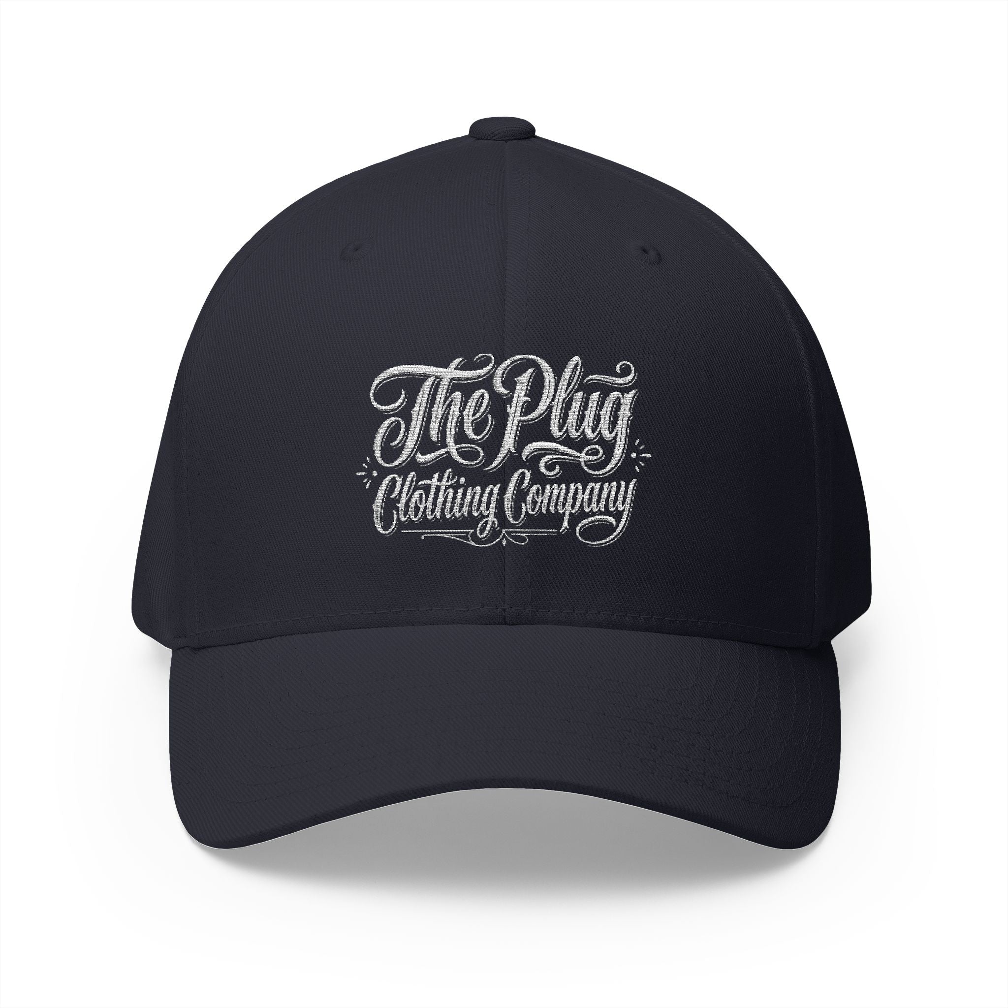 Embroidered "The Plug Clothing Company" with Est.2026 Back Stitch