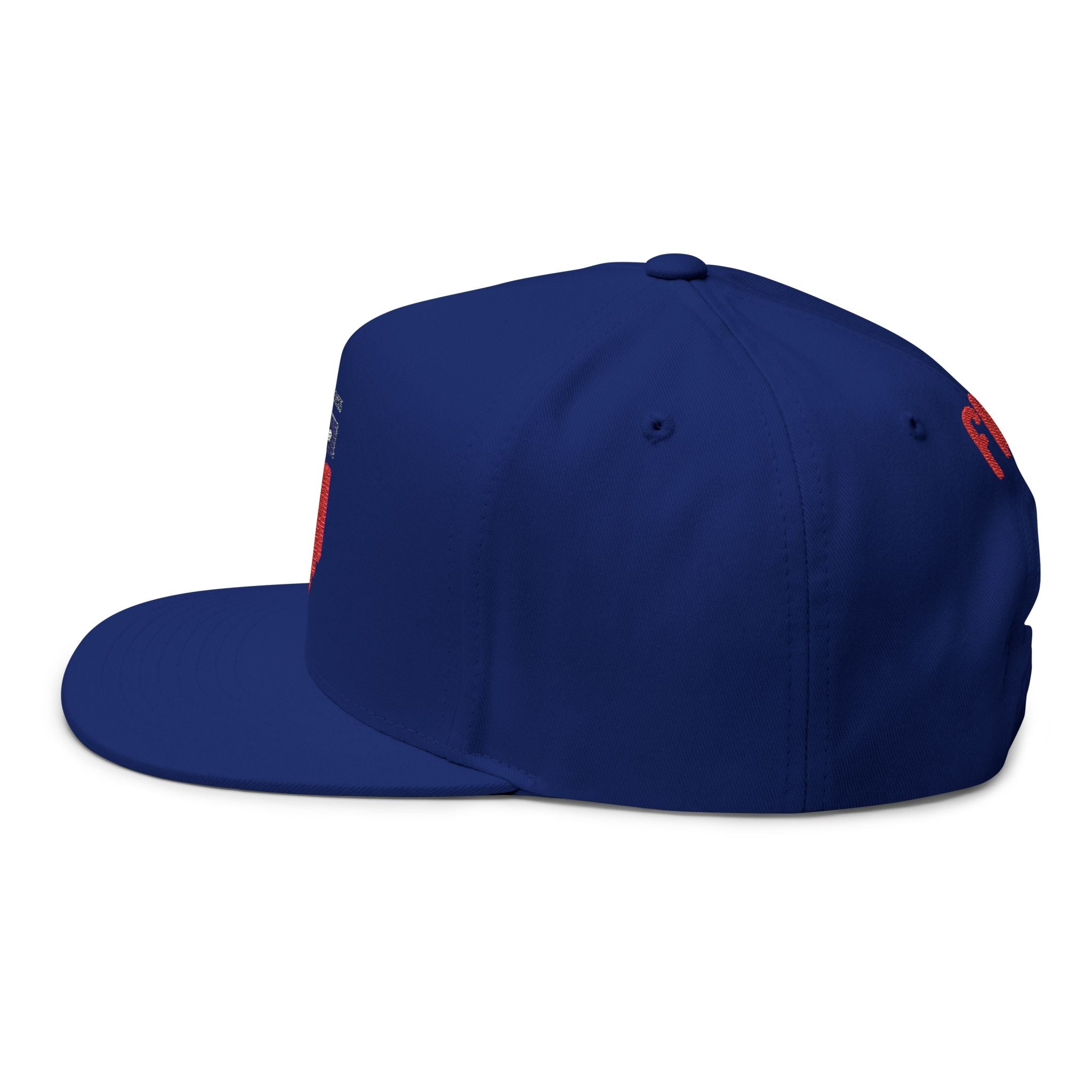 USA Shield Embroidered Flat Bill Cap — Patriotic FIFA Snapback