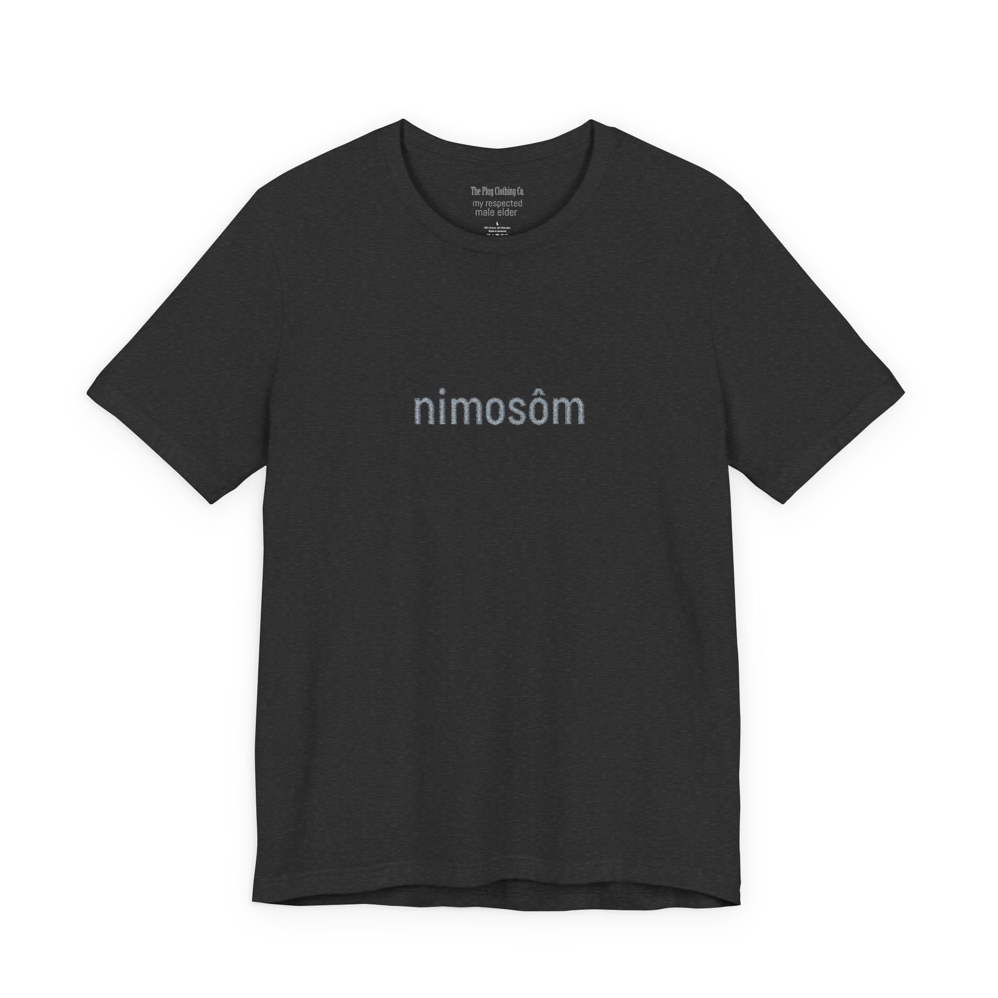 Nimosöm Floral Script Tee — Black Graphic Short Sleeve Shirt