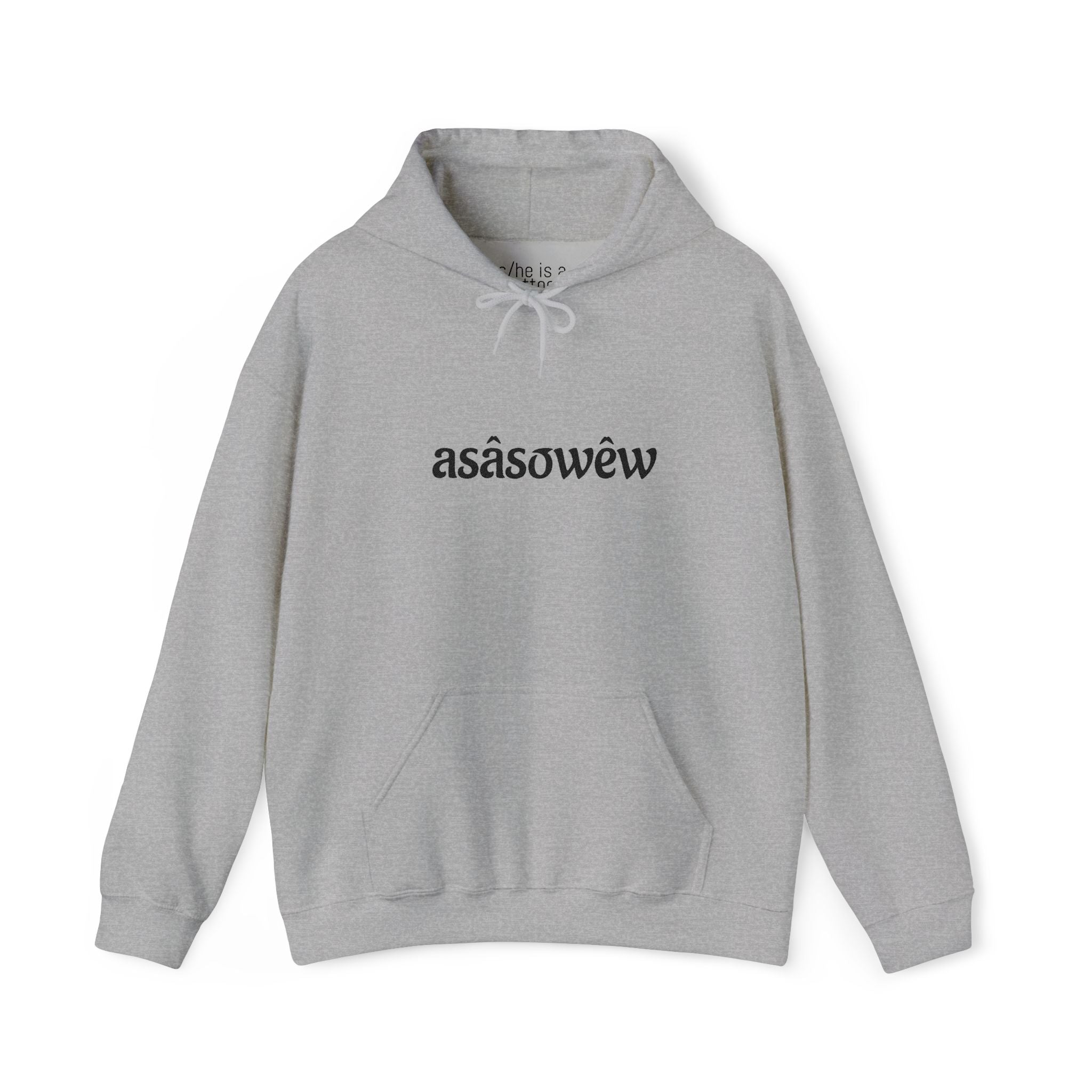 Minimalist "asâsowêw" Hoodie