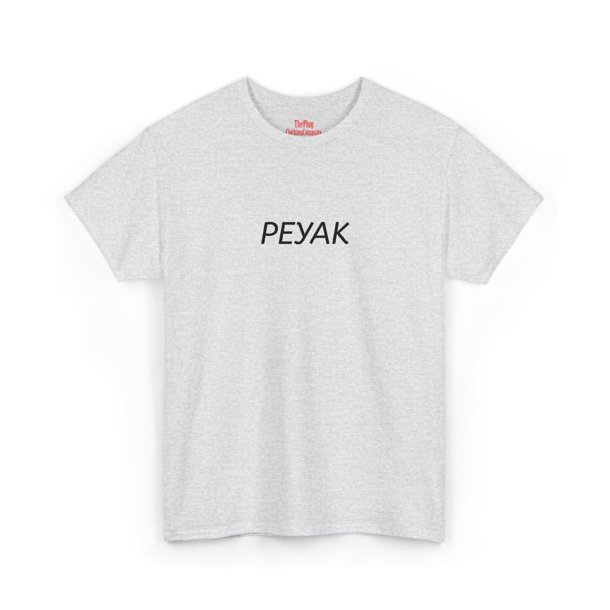 Peyak Graphic Tee — Minimalist White Cotton T-Shirt