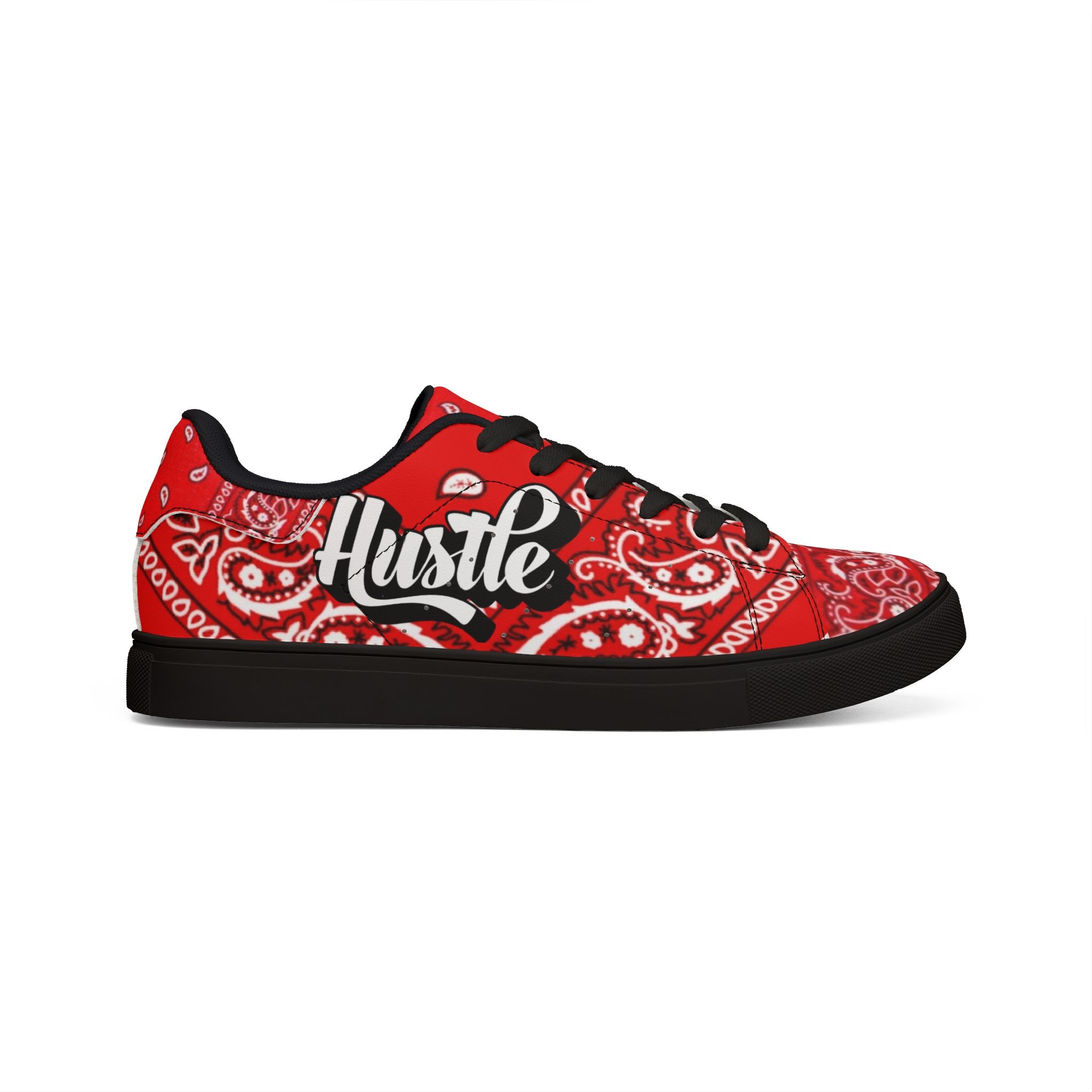 Hustle Red Bandana Low-Top Sneakers