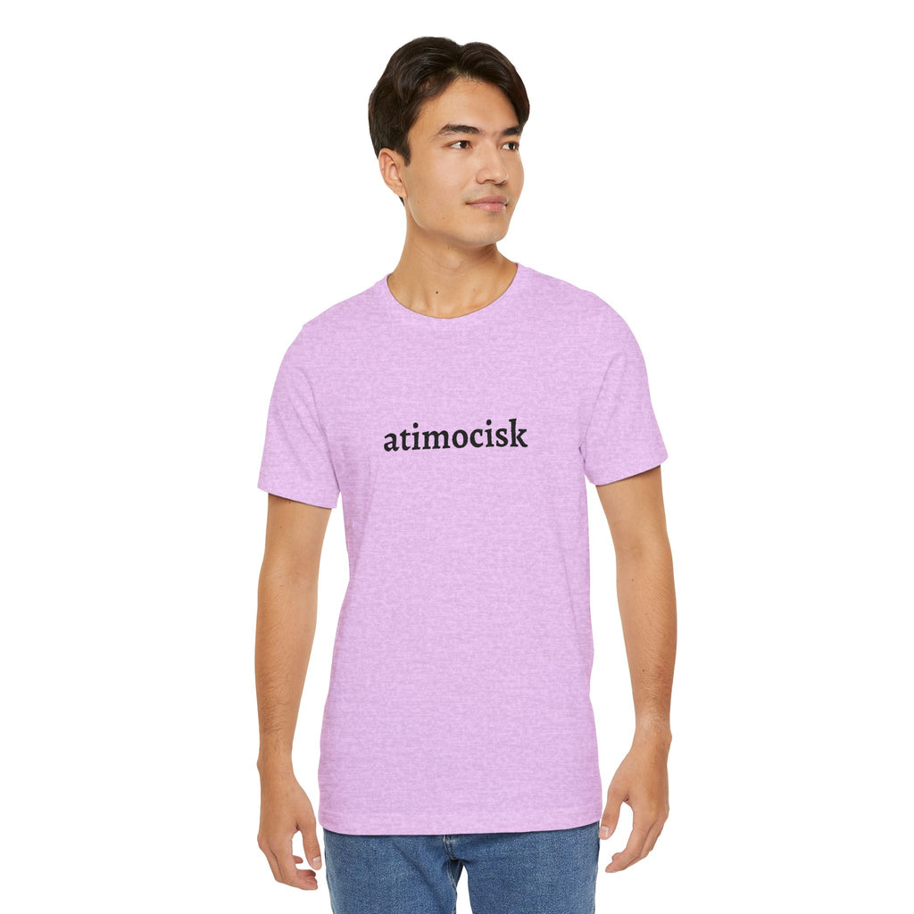 atimocisk Minimalist Text T-Shirt  — Casual T-Shirt
