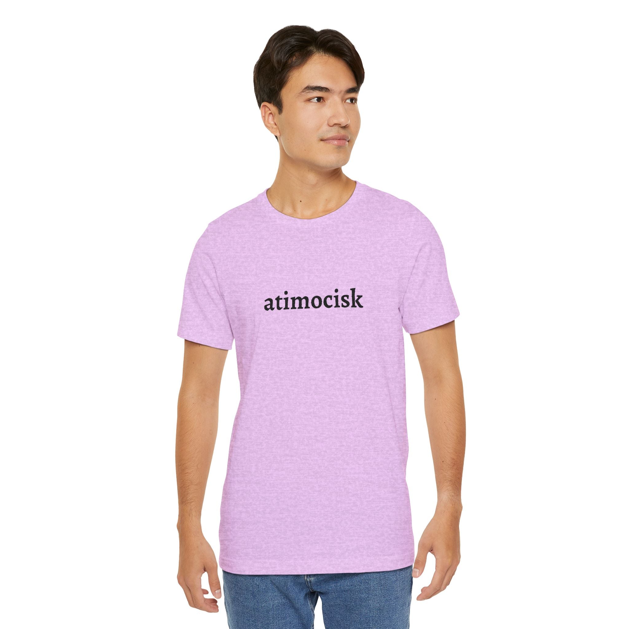 atimocisk Minimalist Text T-Shirt  — Casual T-Shirt