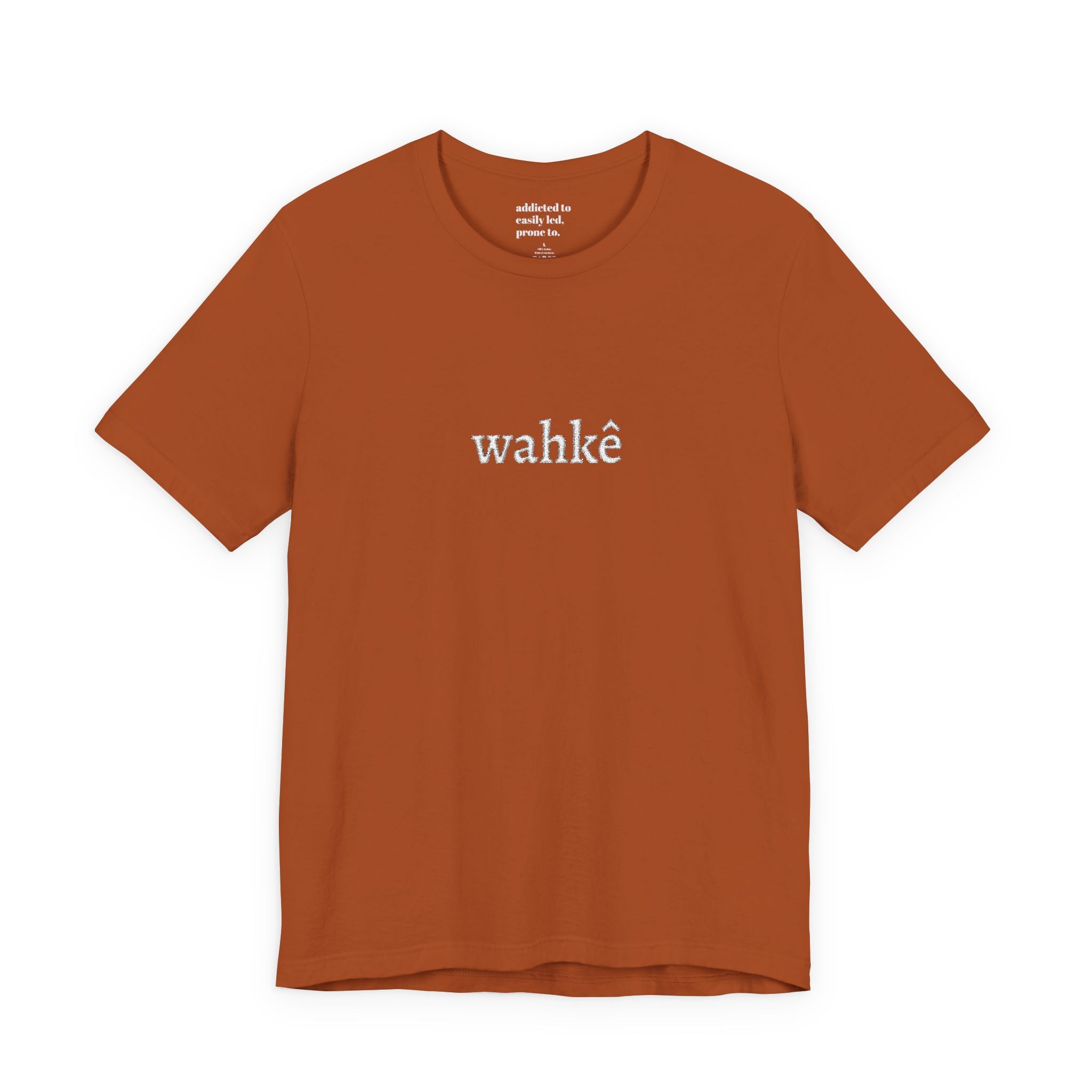 T-Shirt — "wahkê" Script Tee