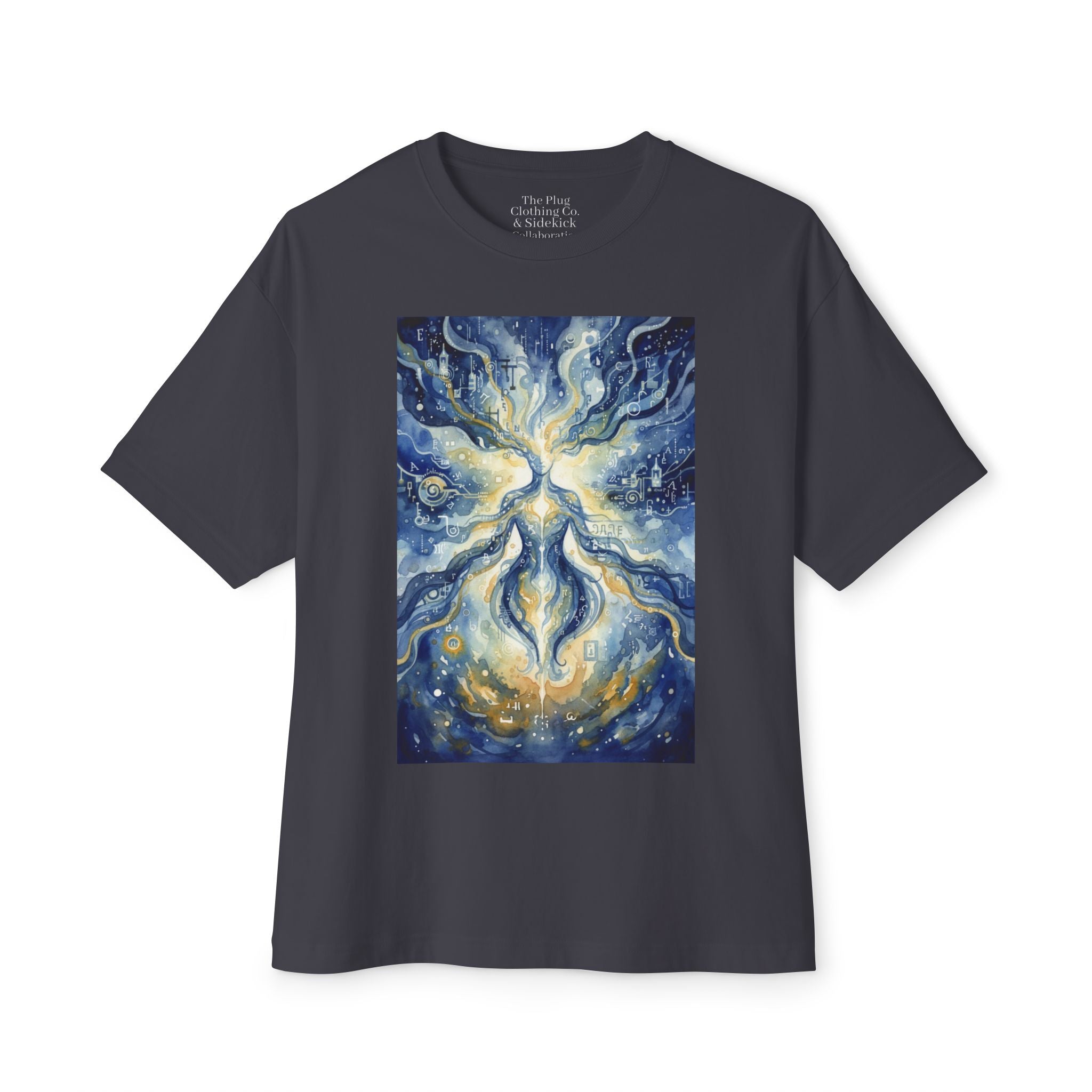 The Plug C.C. & Sidekick Collab.- Celestial Energy Art Oversized T‑Shirt