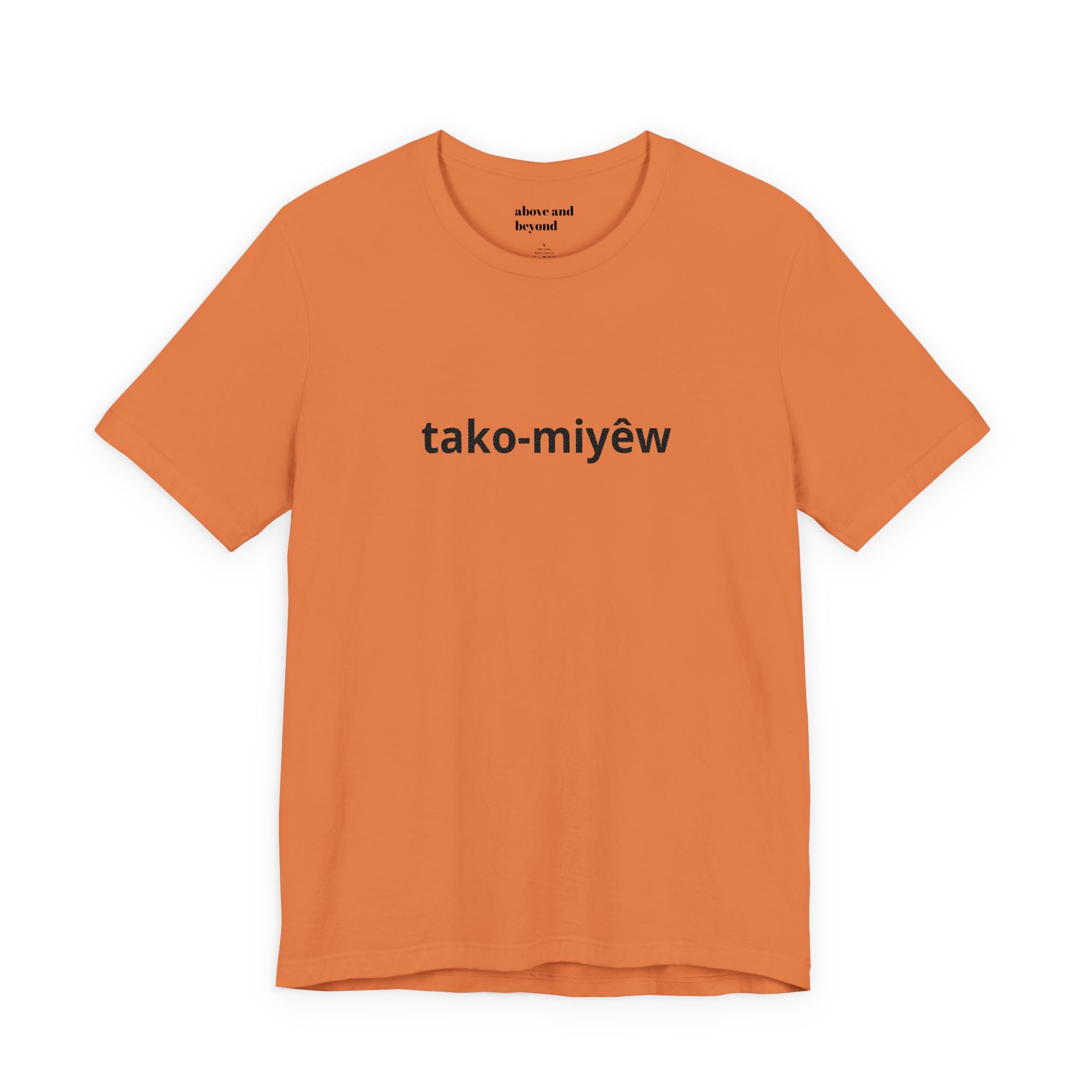 Tako-Miyêw Tee — Minimal Indigenous Language Graphic T-Shirt