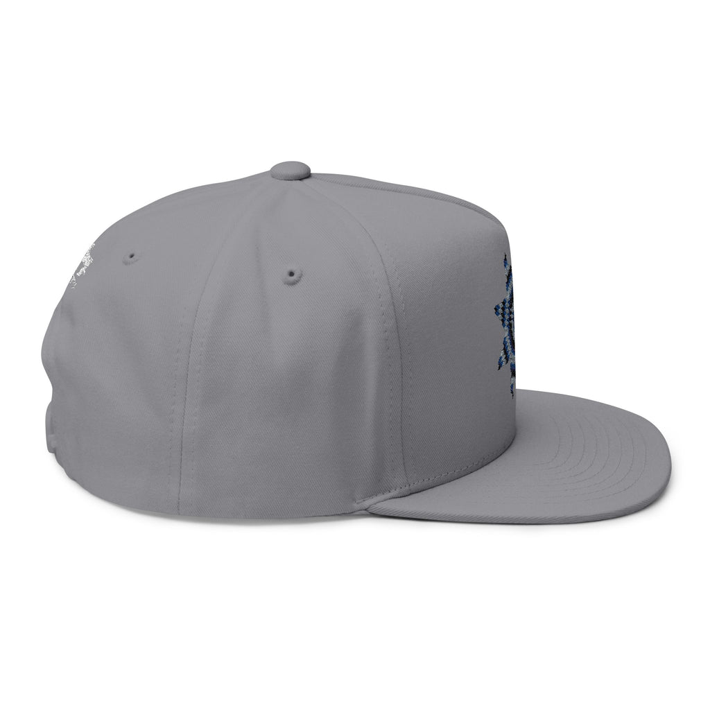 the Plug Clothing Company Embroidered Flat Bill - Native Geometric Star Logo