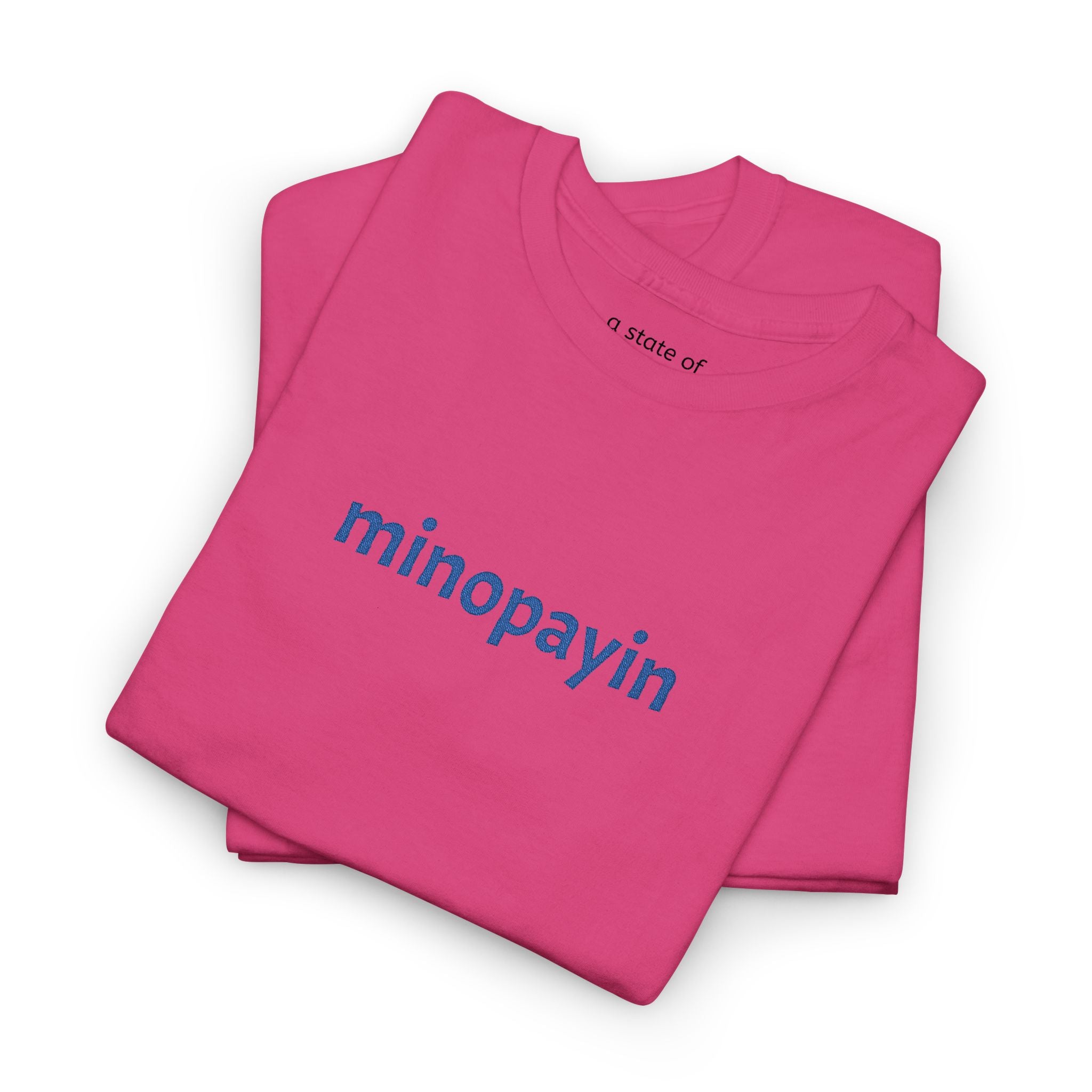minopayin Cree Script Tee — Minimalist Retro Text Graphic T-Shirt