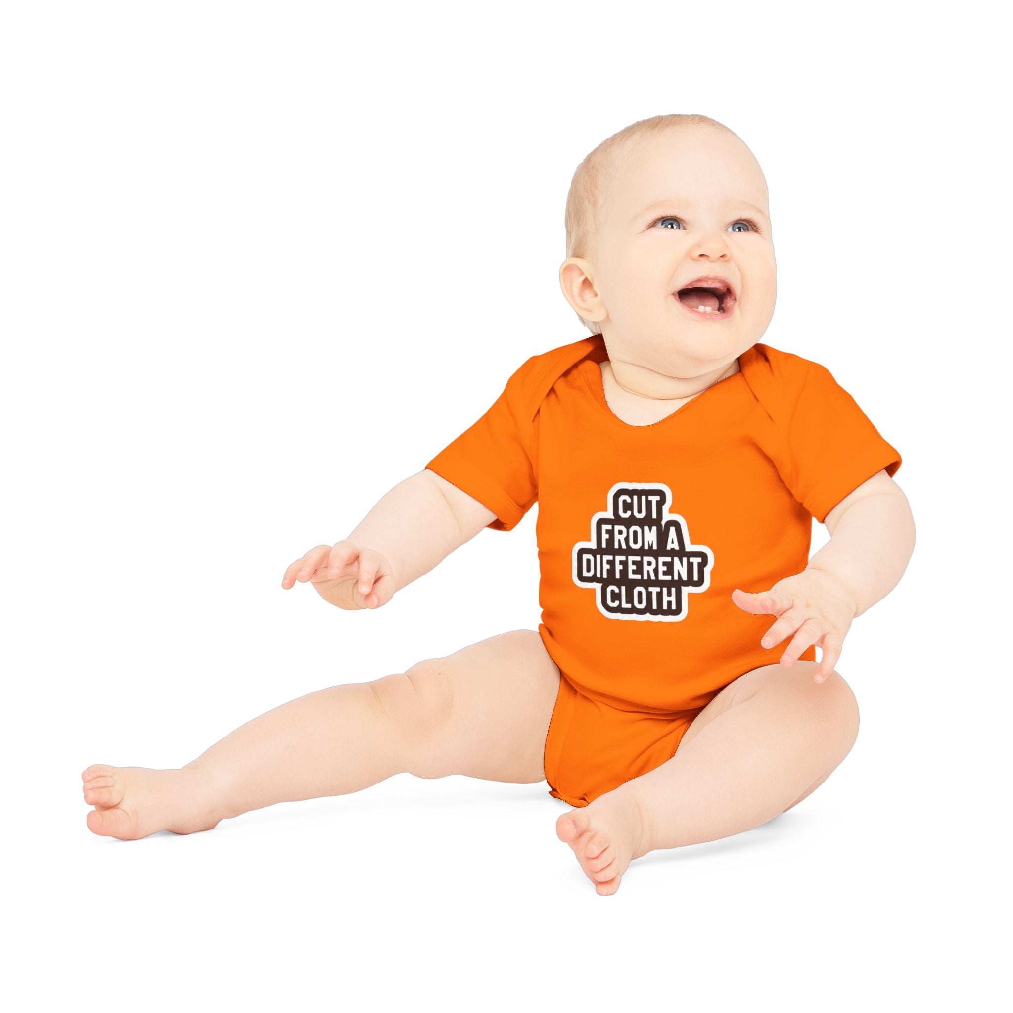 Baby Bodysuit — "Cut From A Different Cloth" Organic Short Sleeve Onesie