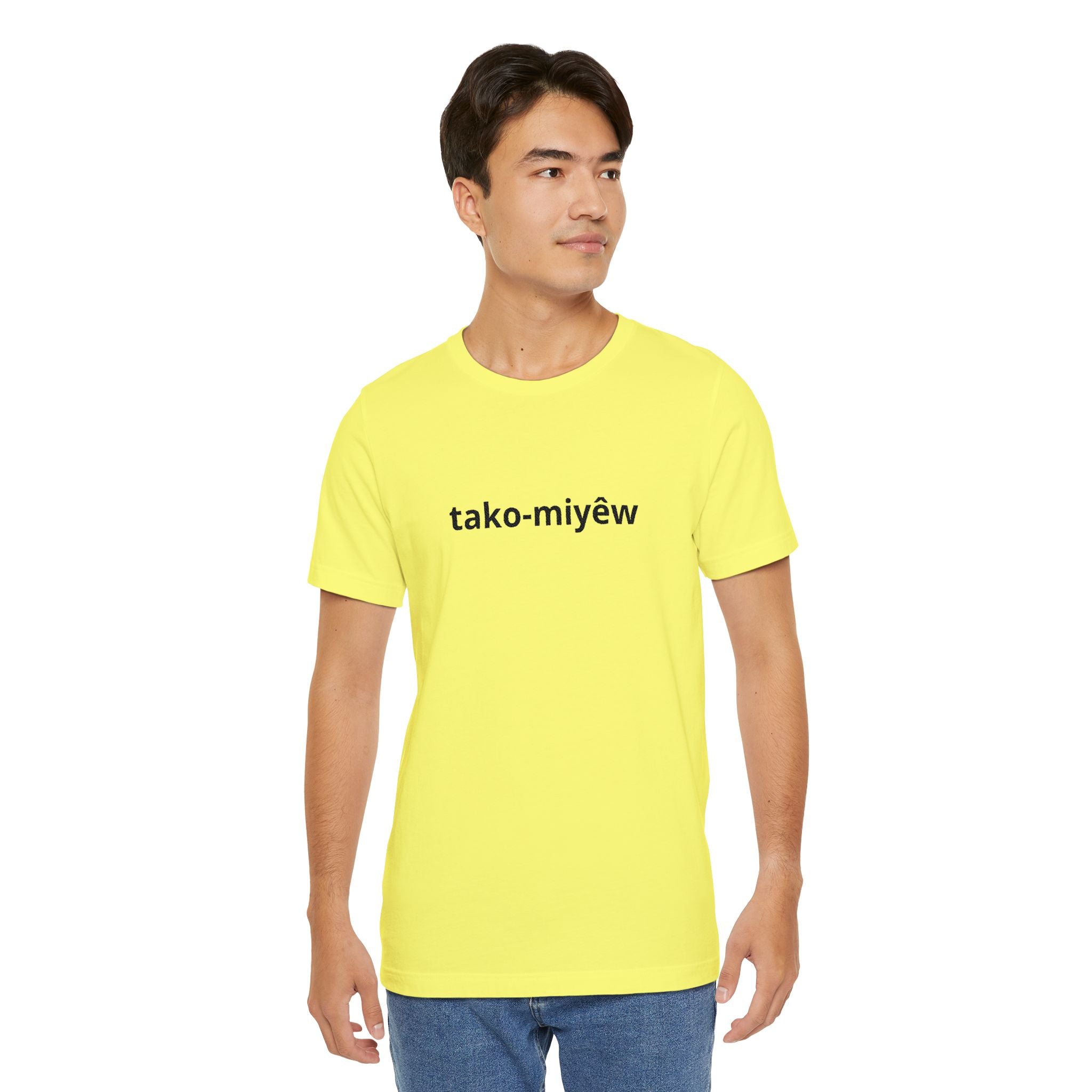 Tako-Miyêw Tee — Minimal Indigenous Language Graphic T-Shirt