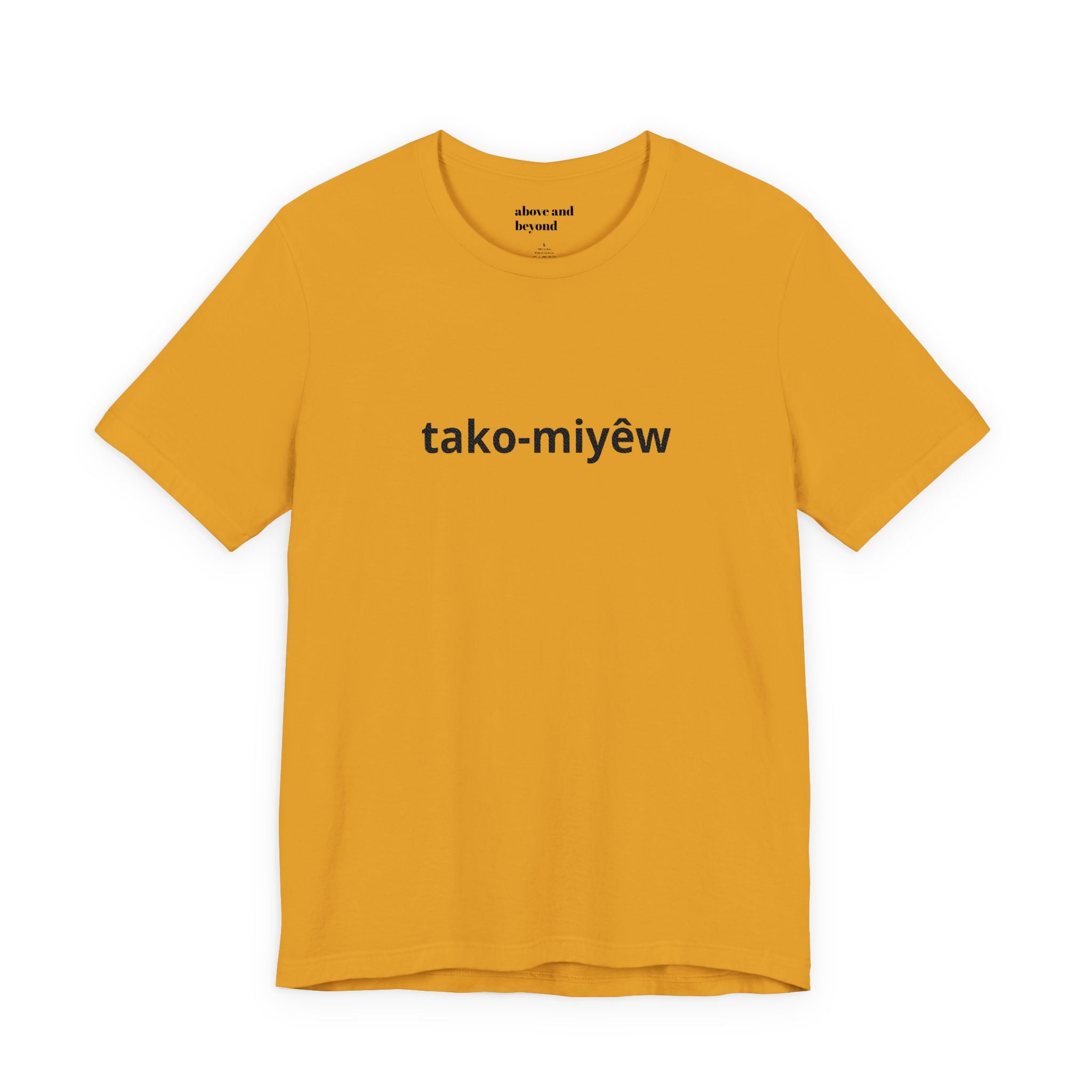 Tako-Miyêw Tee — Minimal Indigenous Language Graphic T-Shirt