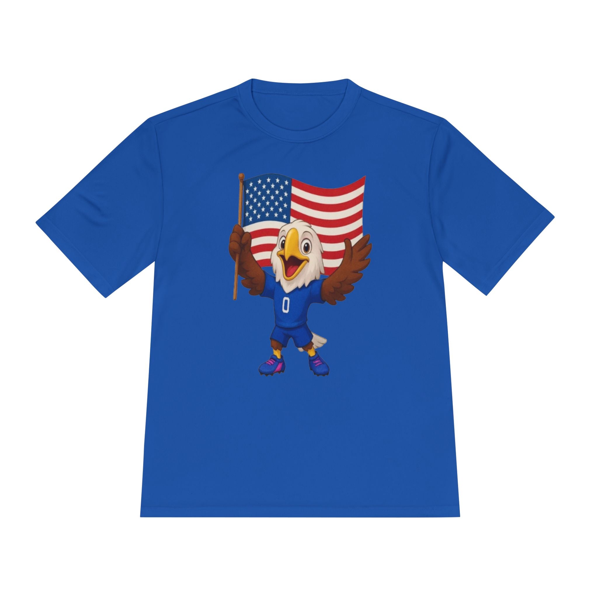 Patriotic Eagle Flag Tee — American Pride World Cup Mascot Shirt