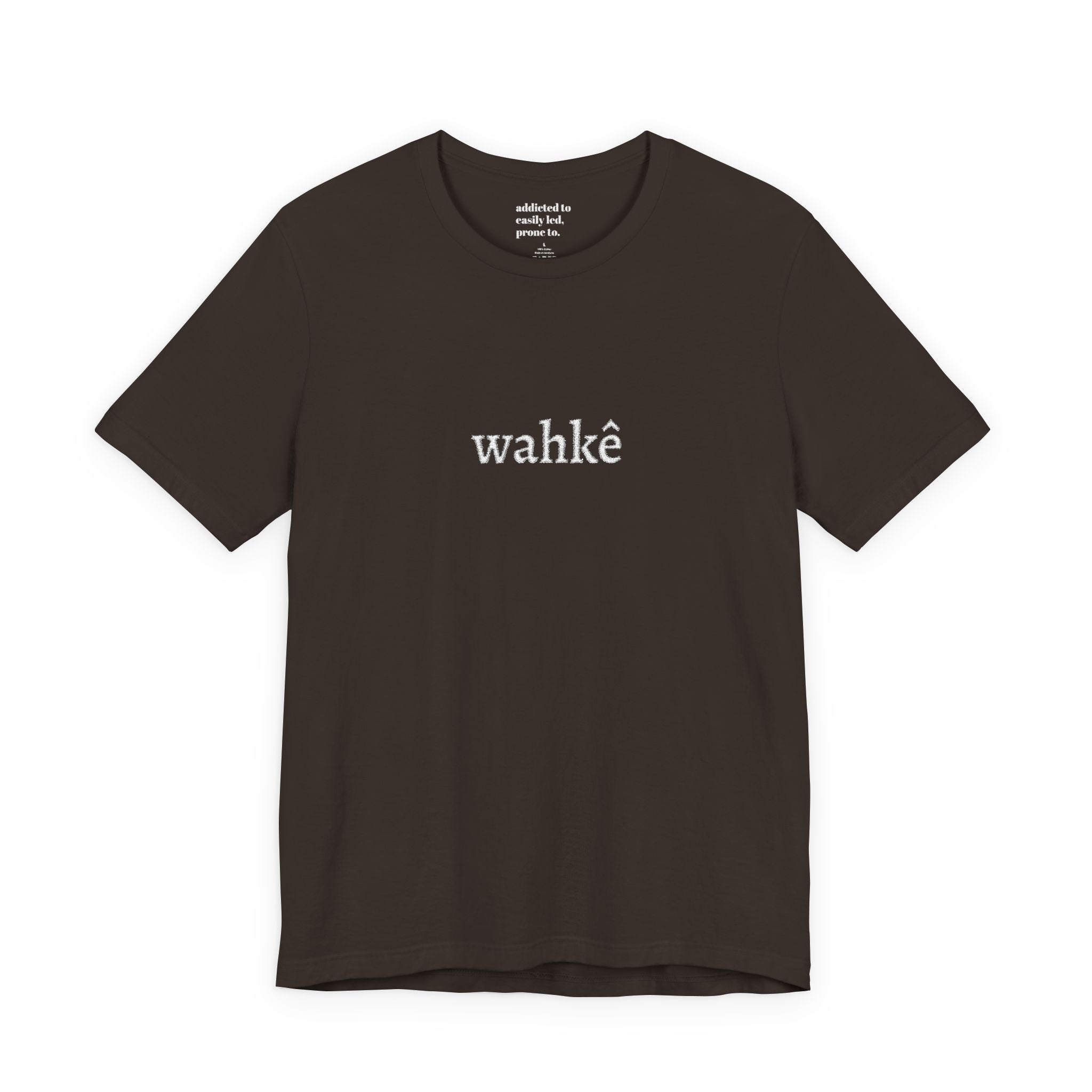 T-Shirt — "wahkê" Script Tee