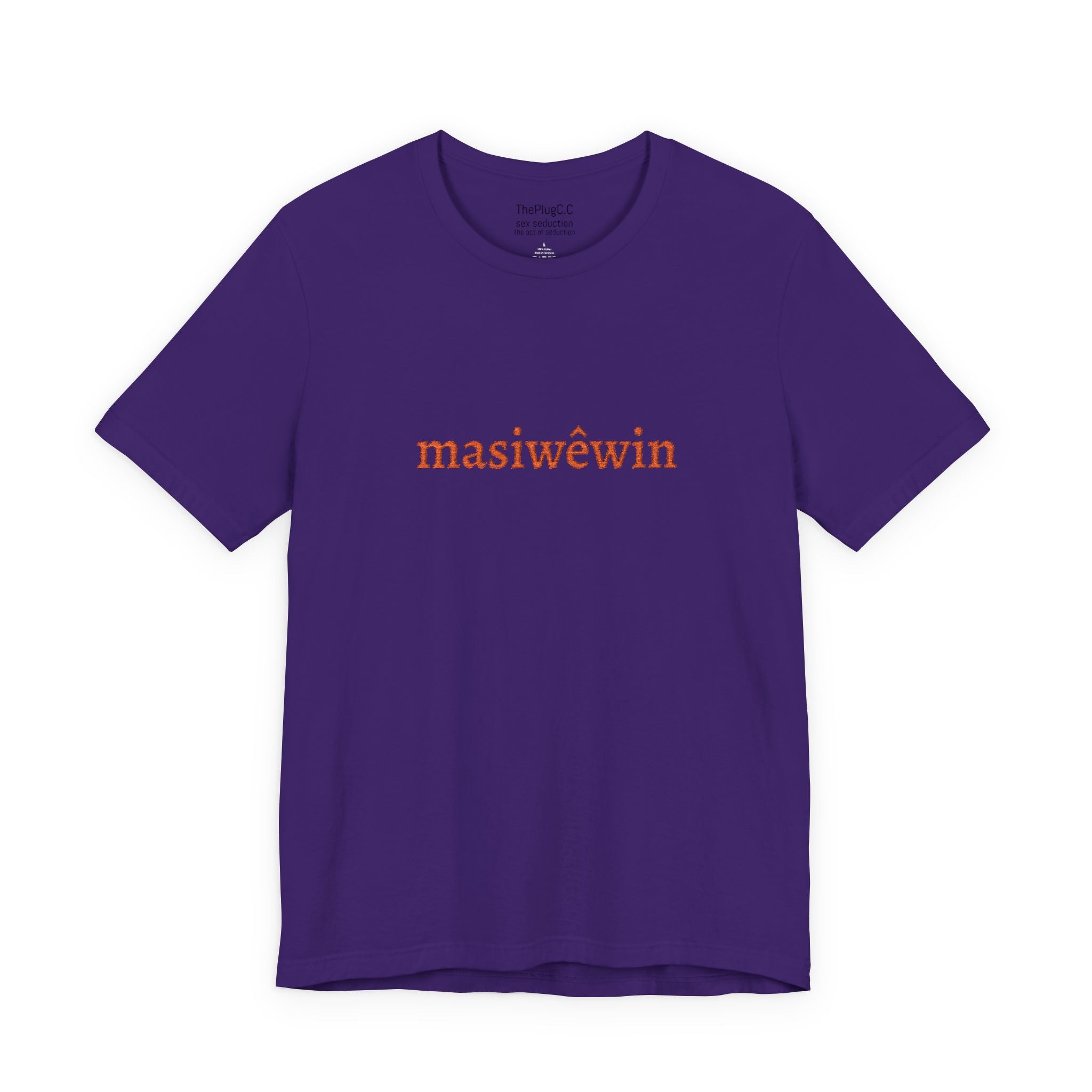 masiwêwin Floral Script Tee - Cree Native Language T-Shirt
