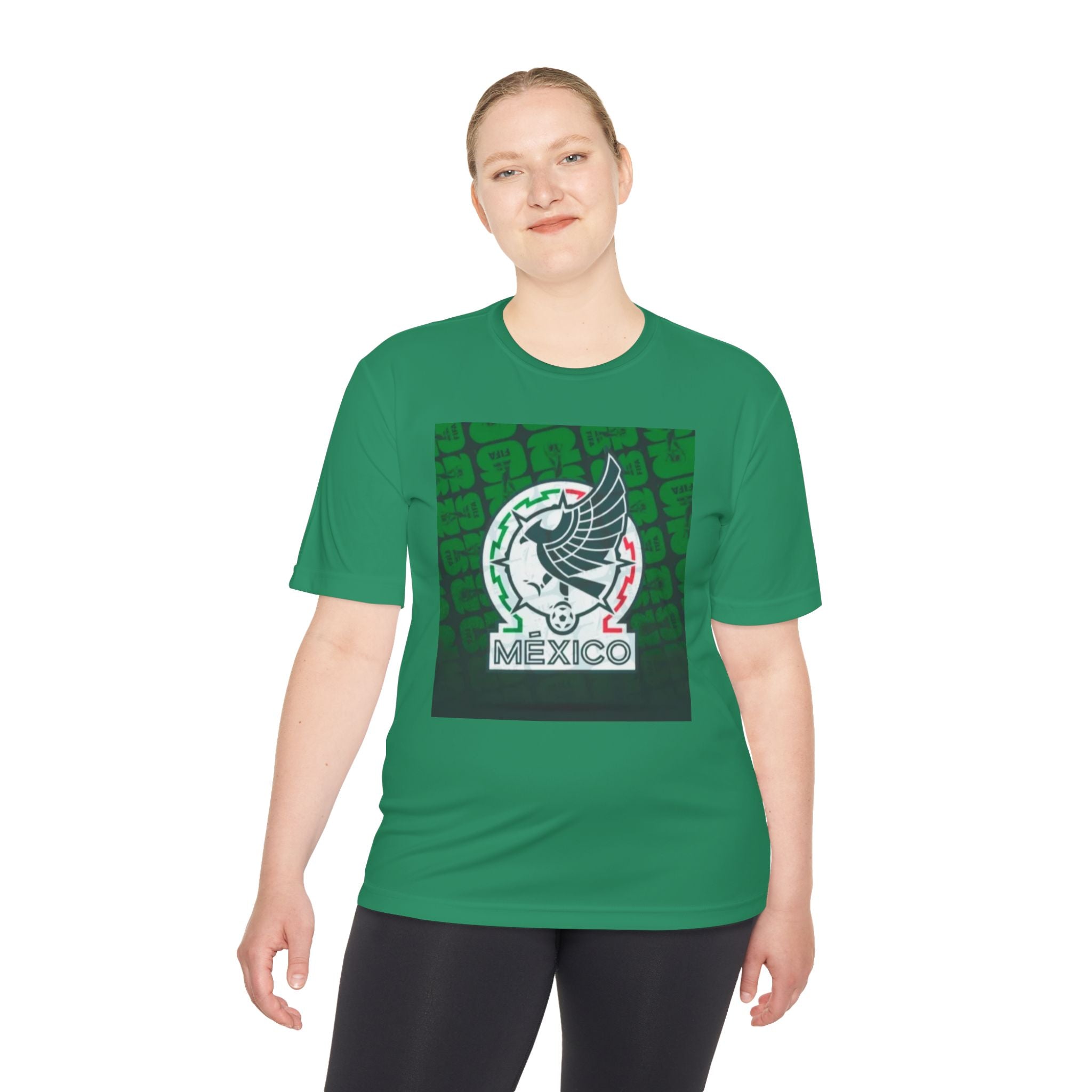 Mexico Soccer Crest Tee — Green Aztec Football Shirt