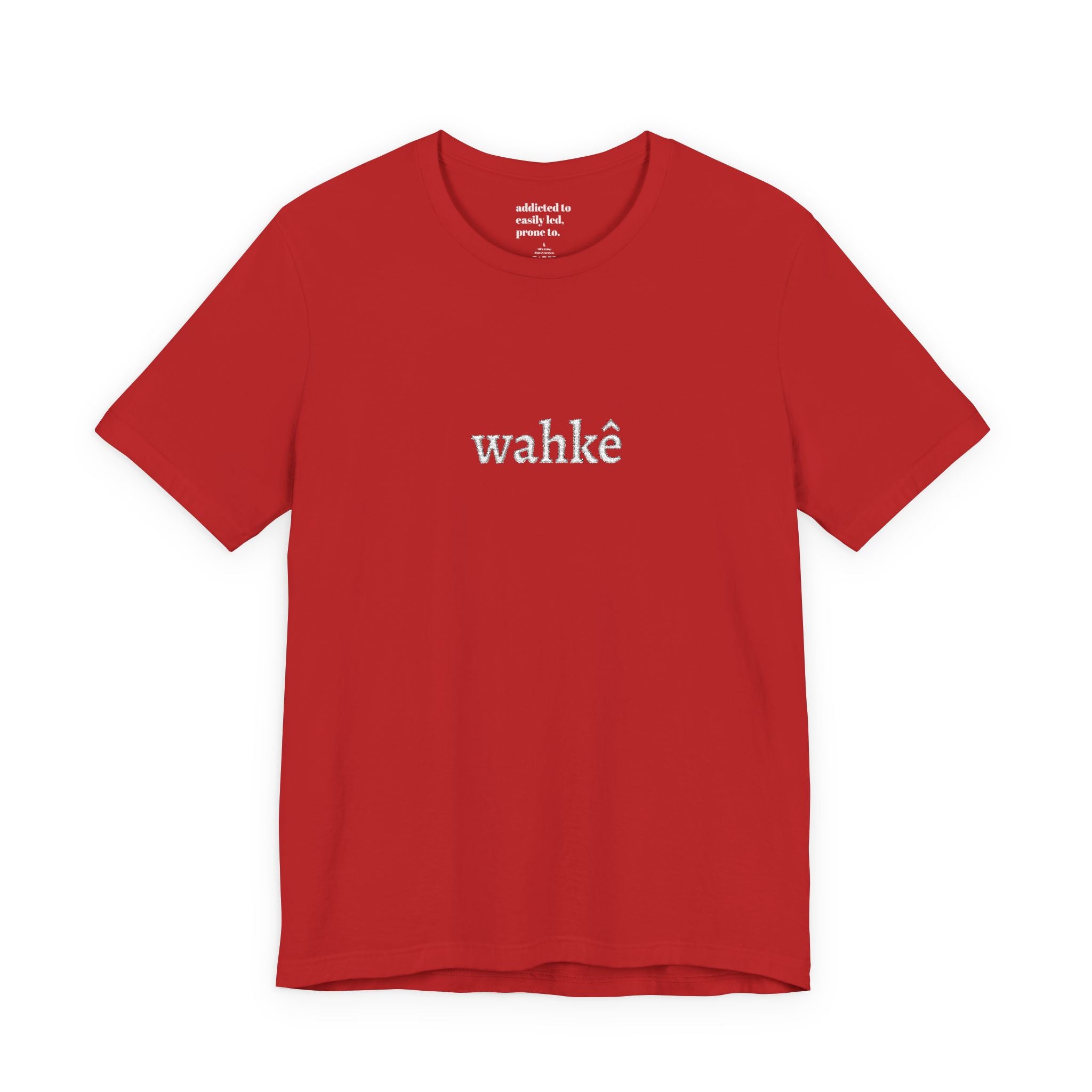 T-Shirt — "wahkê" Script Tee