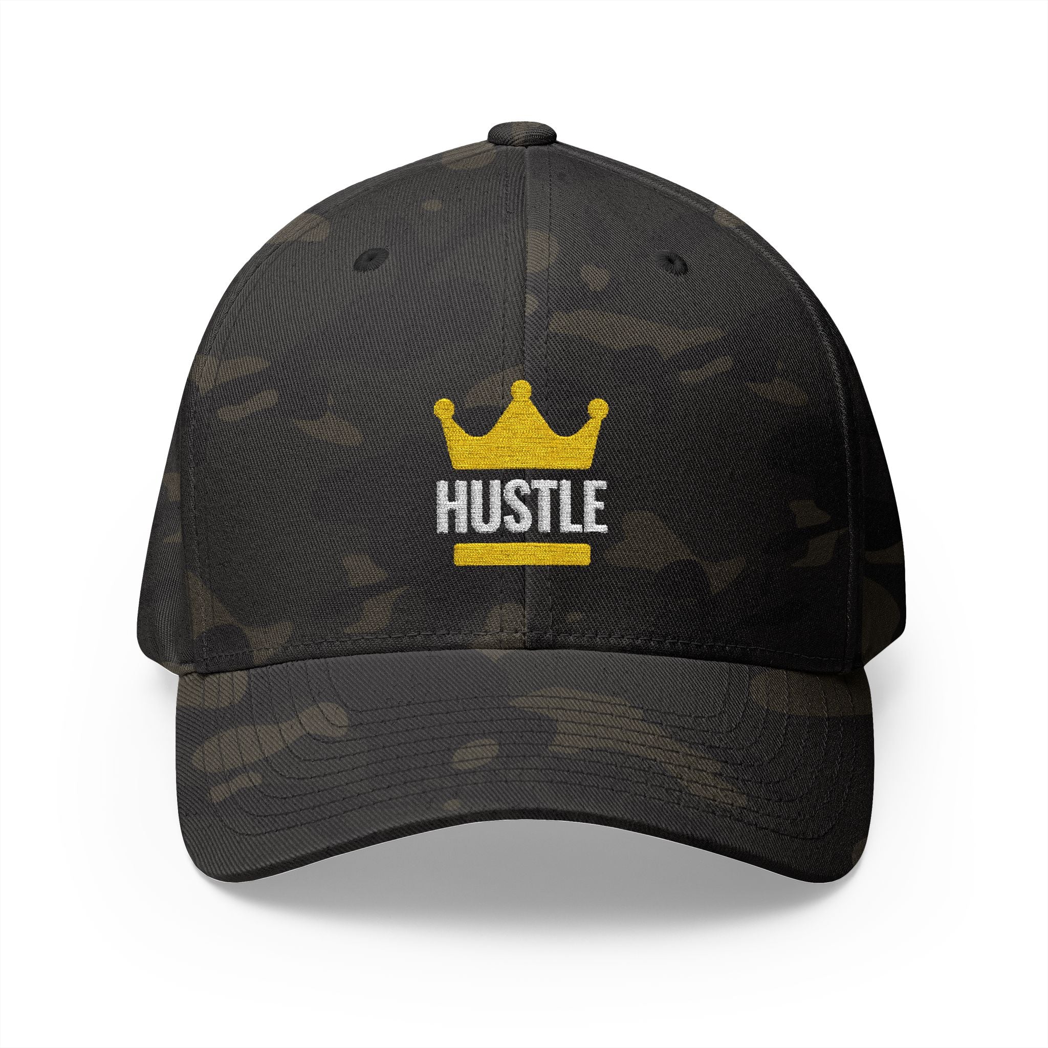 Hustle Crown Embroidered Cap — Plug Clothing Company Baseball Hat