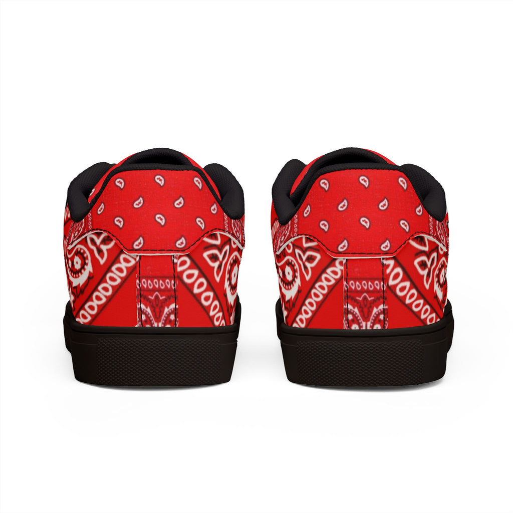 Hustle Red Bandana Low-Top Sneakers
