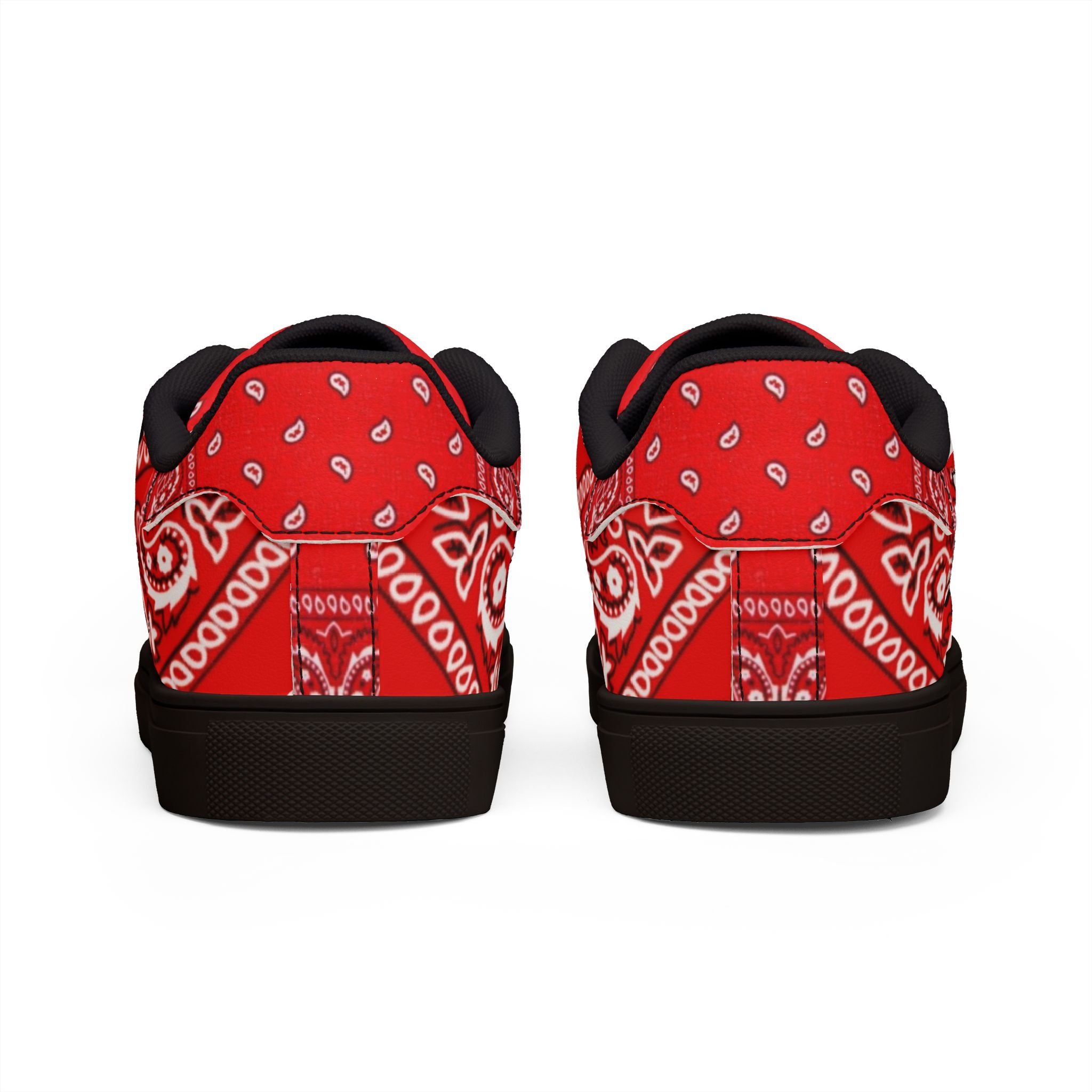 Hustle Red Bandana Low-Top Sneakers