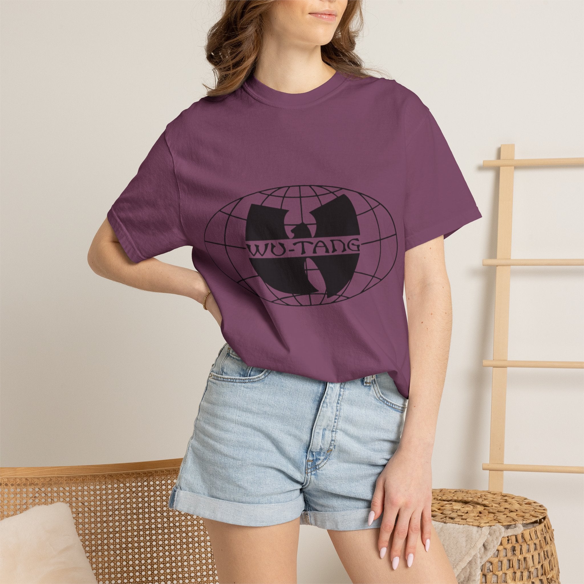 Wu-Tang Globe T-Shirt — Vintage Hip Hop Logo Tee
