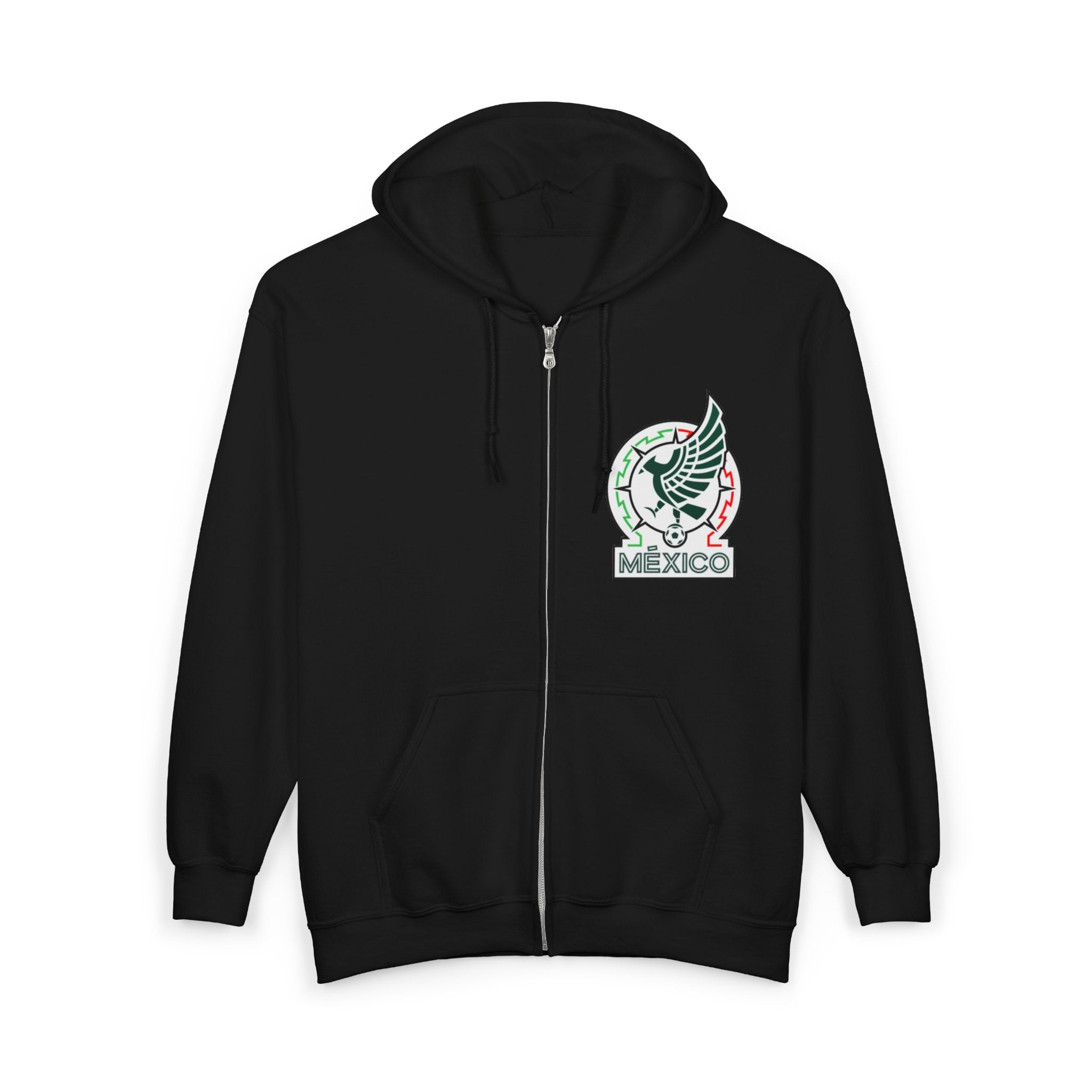 Mexico FIFA World Cup 2026 Full-Zip Hoodie — Team Emblem & Trophy Design