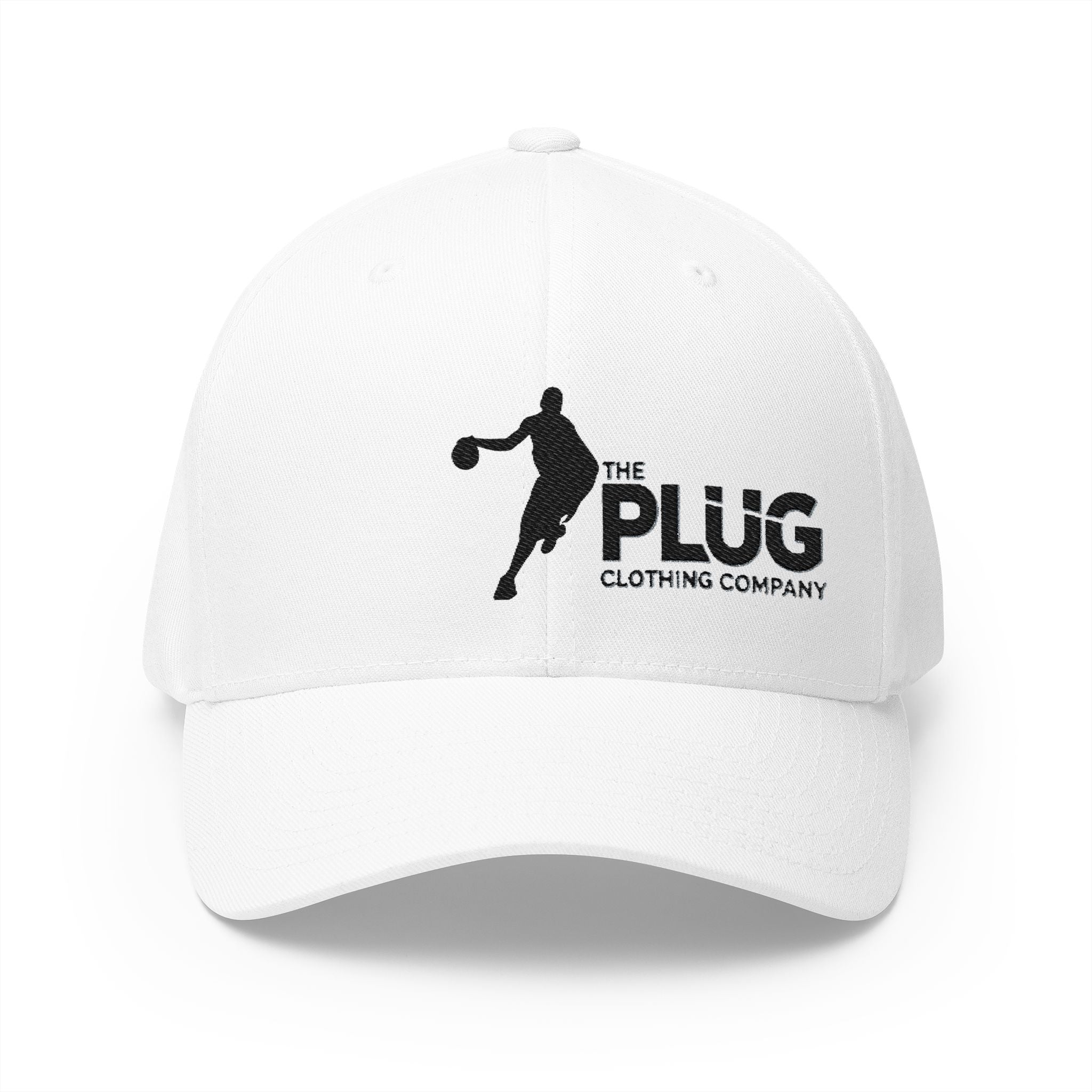 Basketball Logo Cap — "The Plug Clothing Company" Embroidered Hat