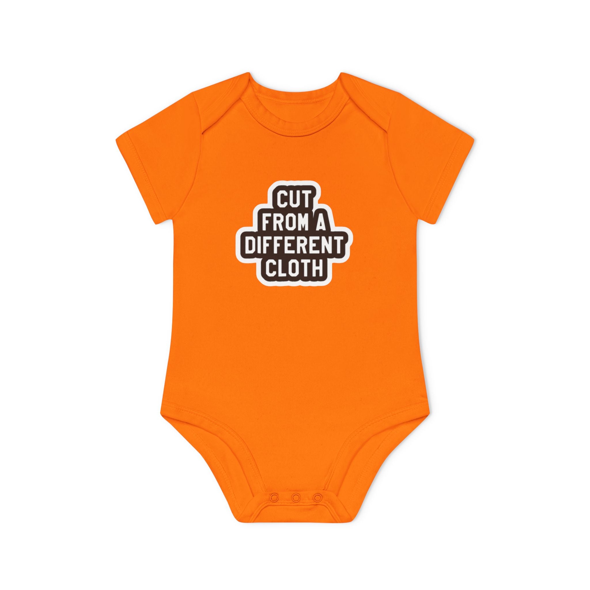 Baby Bodysuit — "Cut From A Different Cloth" Organic Short Sleeve Onesie