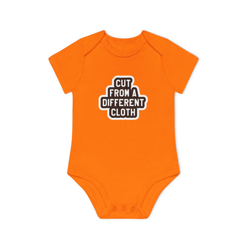Baby Bodysuit — "Cut From A Different Cloth" Organic Short Sleeve Onesie