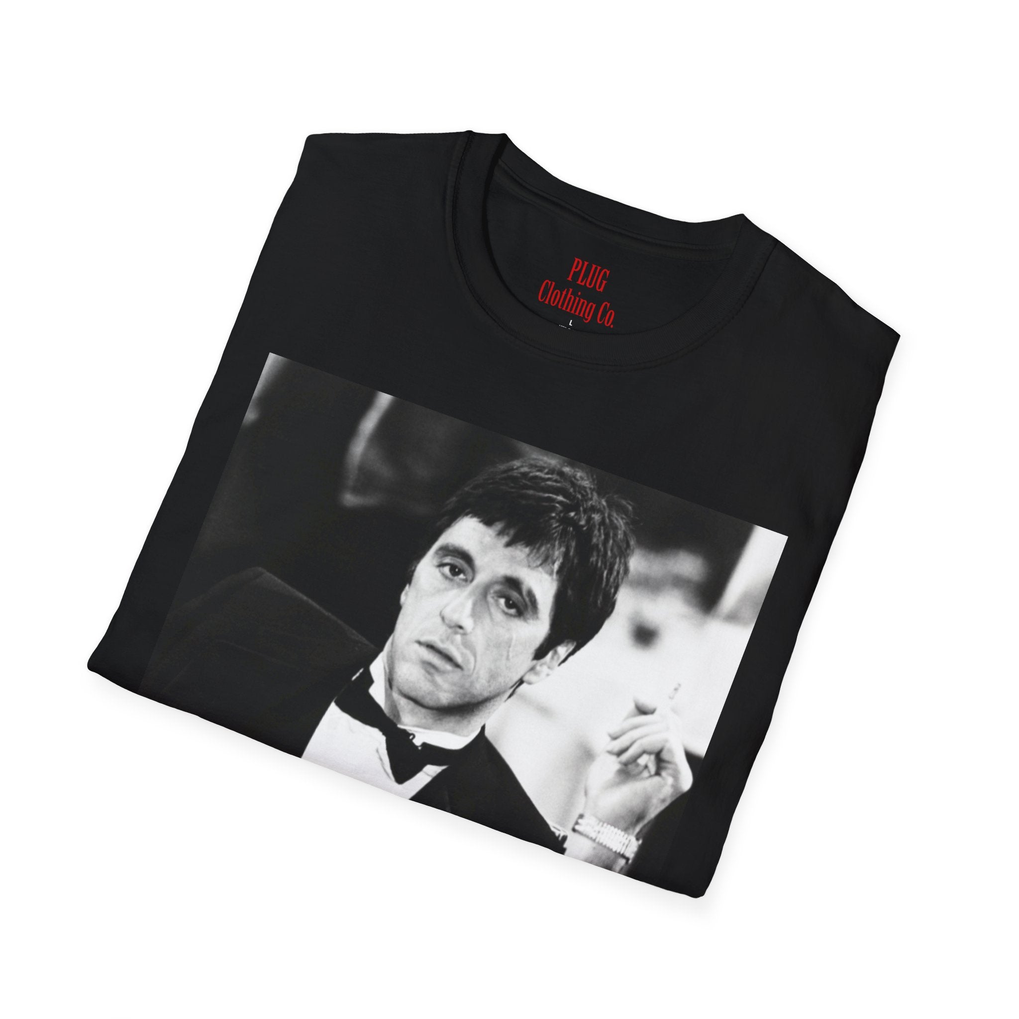 Scarface Tony Montana Portrait T‑Shirt — Retro Movie Gangster Tee