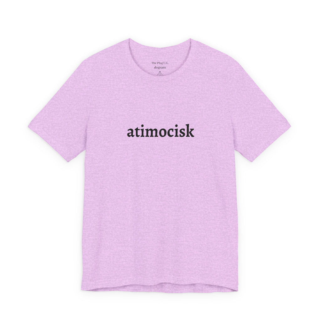 atimocisk Minimalist Text T-Shirt  — Casual T-Shirt