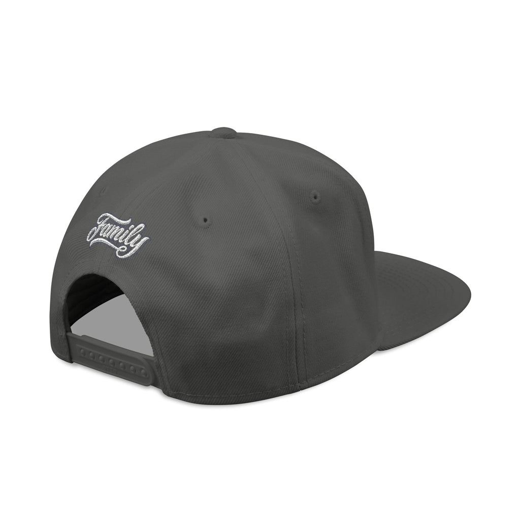 Embroidered Snapback Hat — 'Plug Company' Script Logo