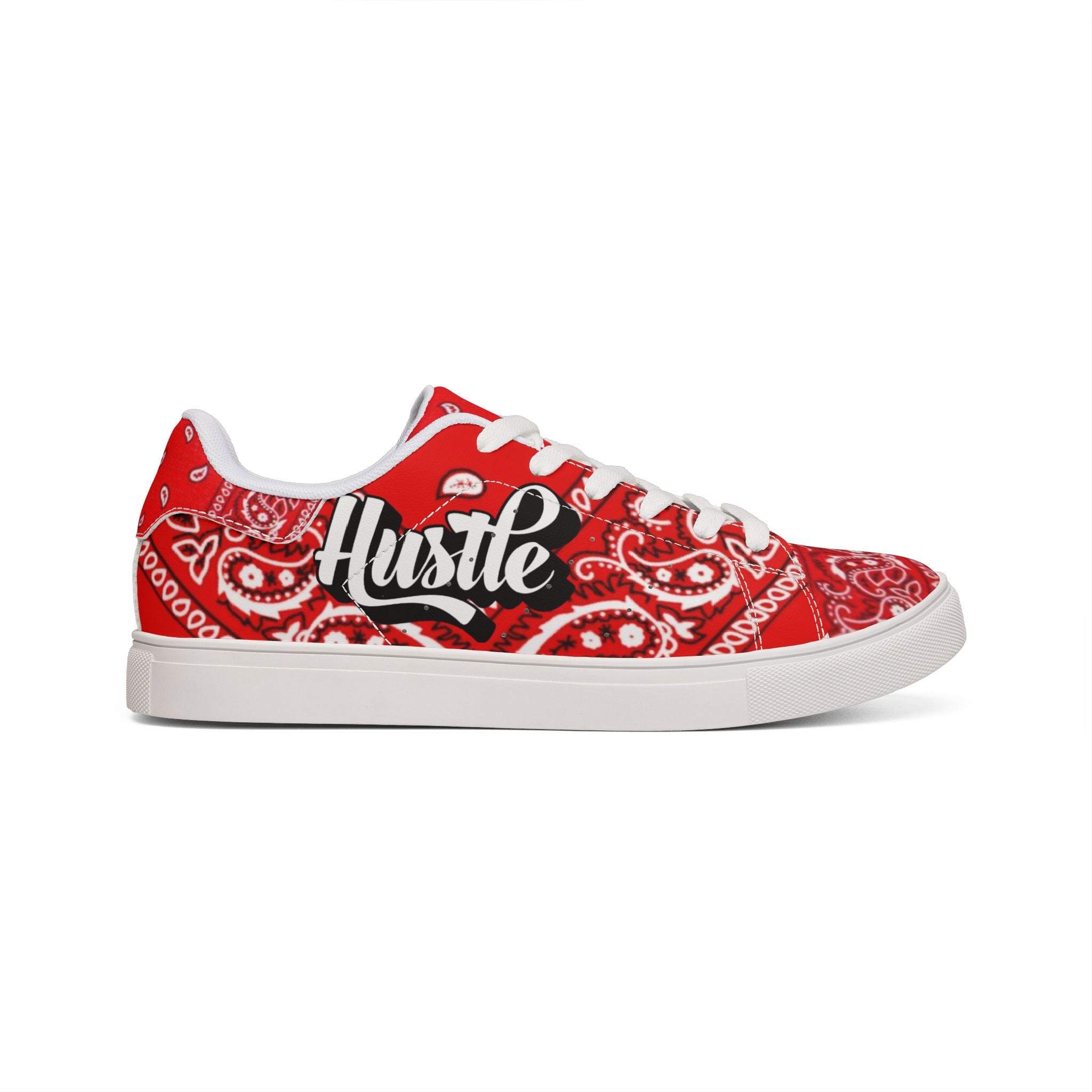 Hustle Red Bandana Low-Top Sneakers