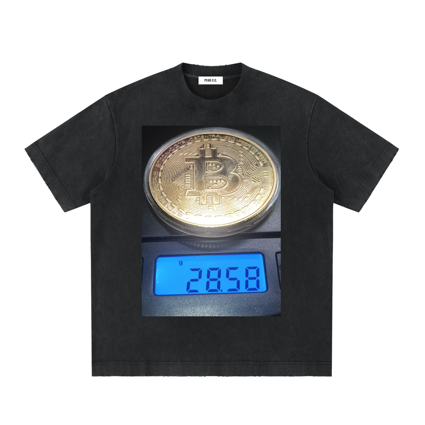 Heavyweight Vintage Bitcoin & Bench T-Shirt