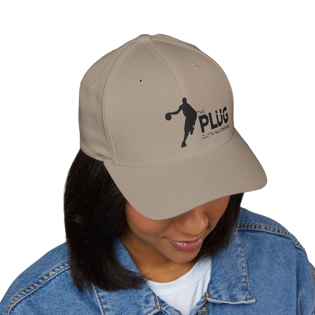 Basketball Logo Cap — "The Plug Clothing Company" Embroidered Hat