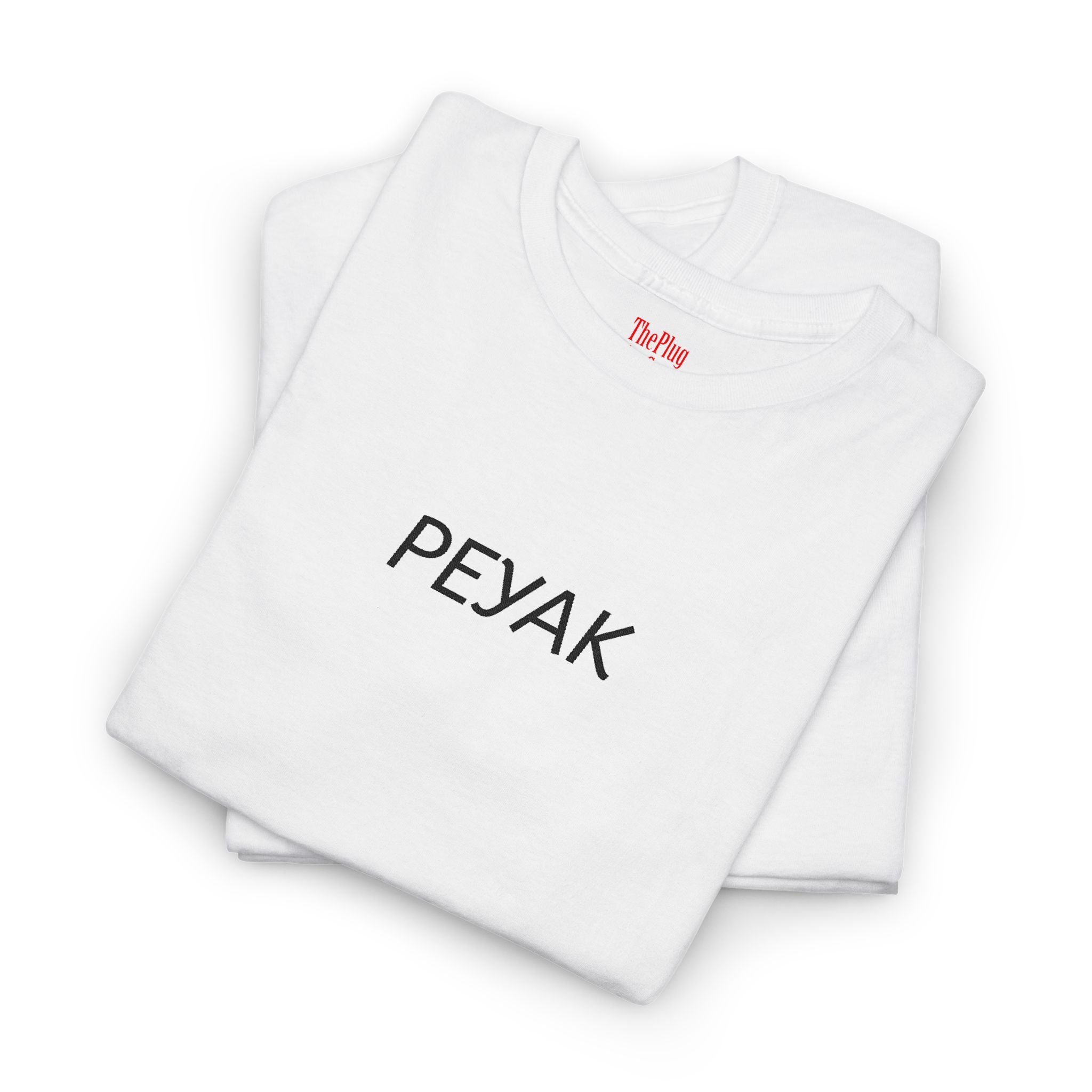 Peyak Graphic Tee — Minimalist White Cotton T-Shirt