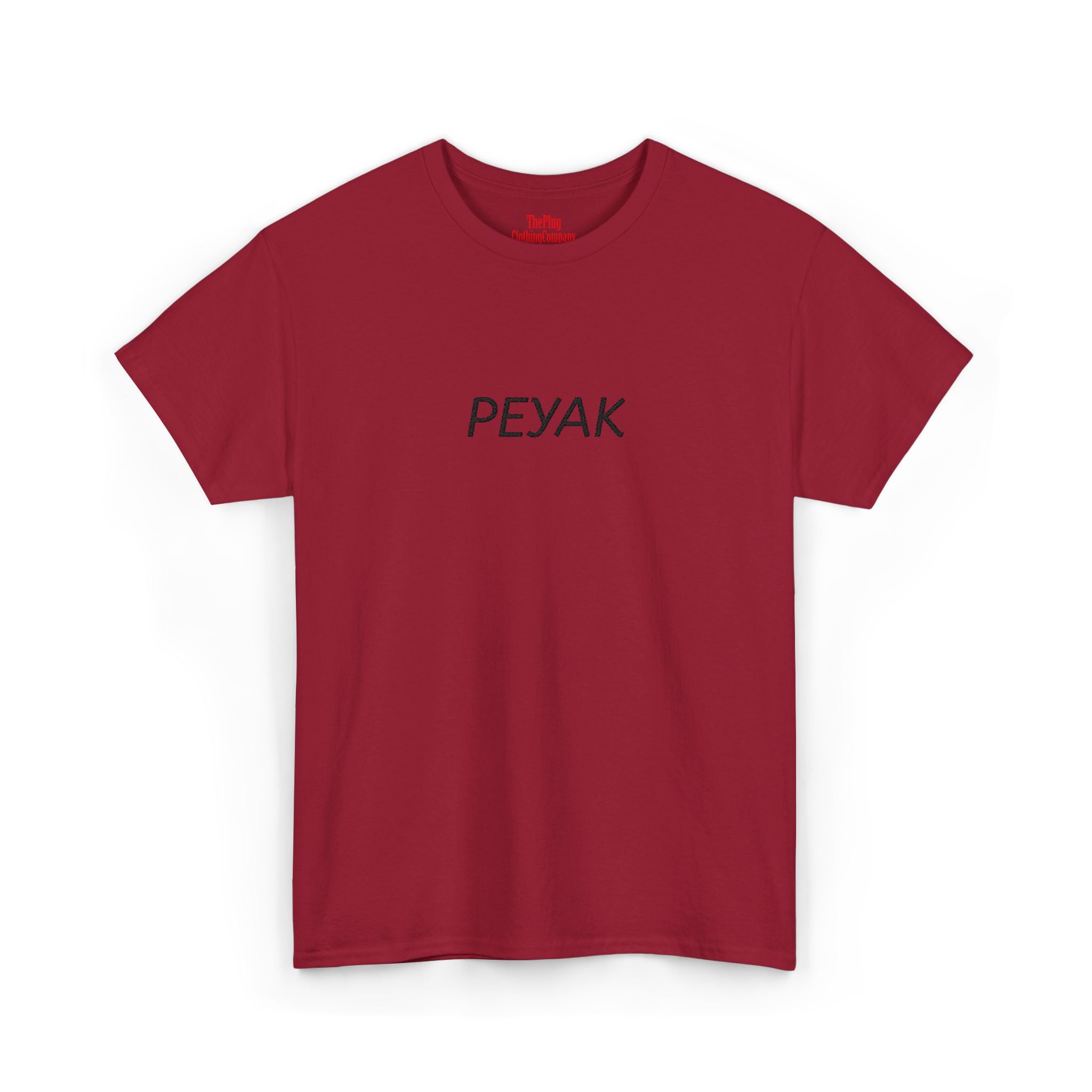 Peyak Graphic Tee — Minimalist White Cotton T-Shirt