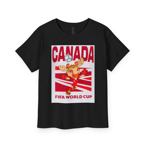 Canadian Soccer Mascot Youth T‑Shirt — FIFA World Cup Canada Tee