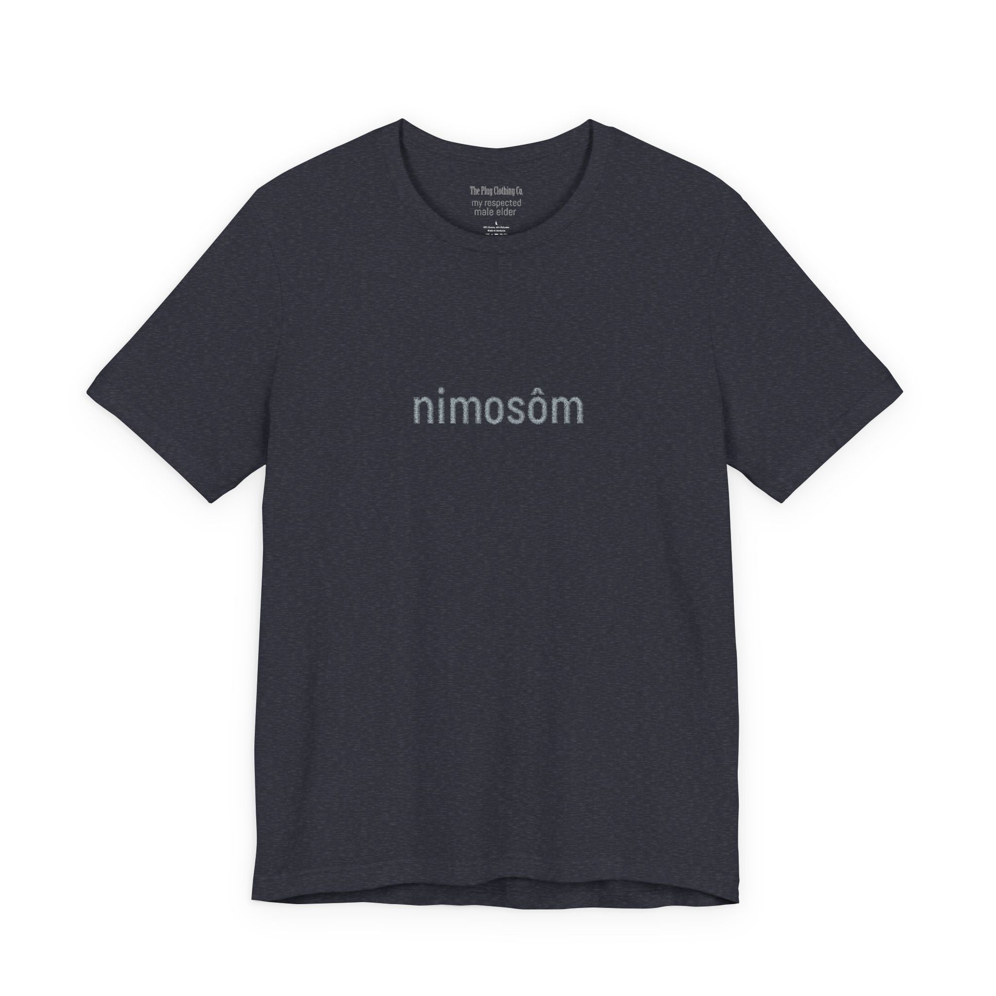 Nimosöm Floral Script Tee — Black Graphic Short Sleeve Shirt