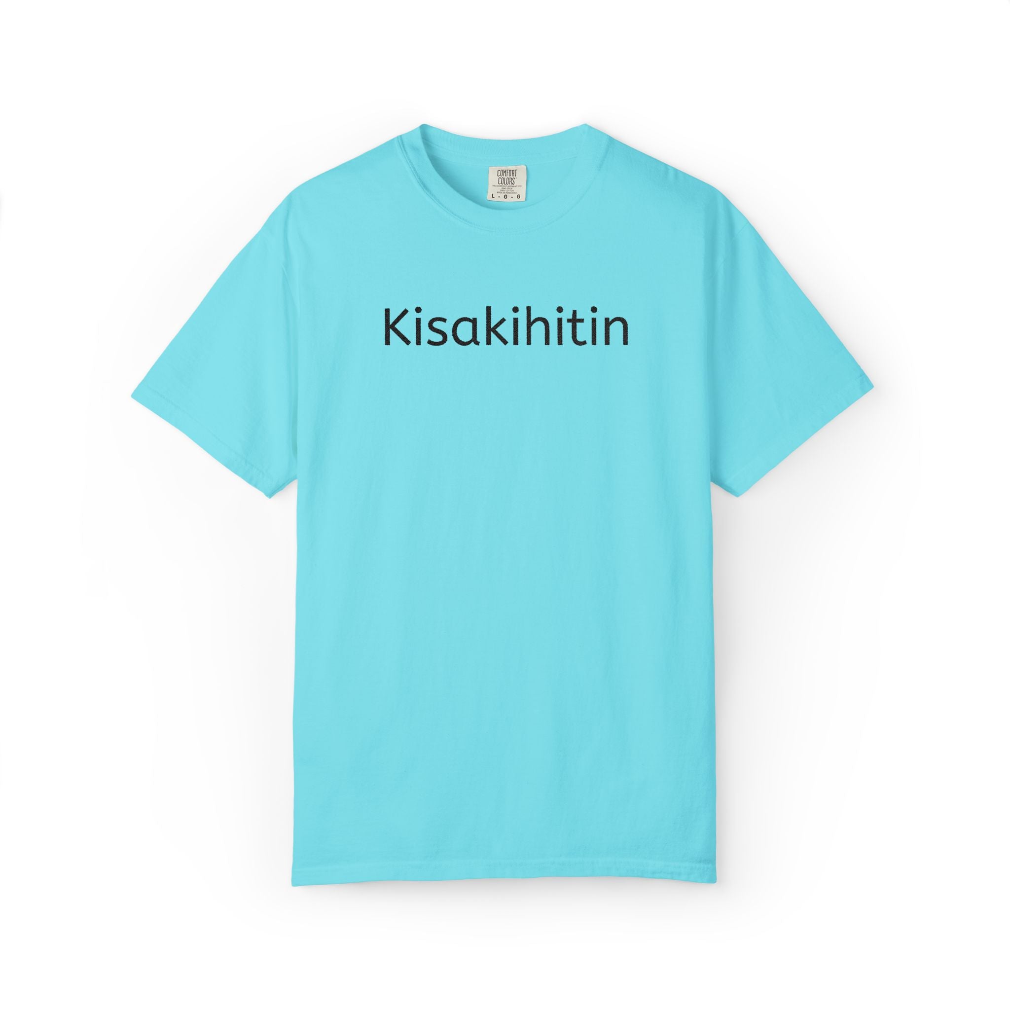 Kisakihitin Text Tee — Minimalist Graphic T-Shirt