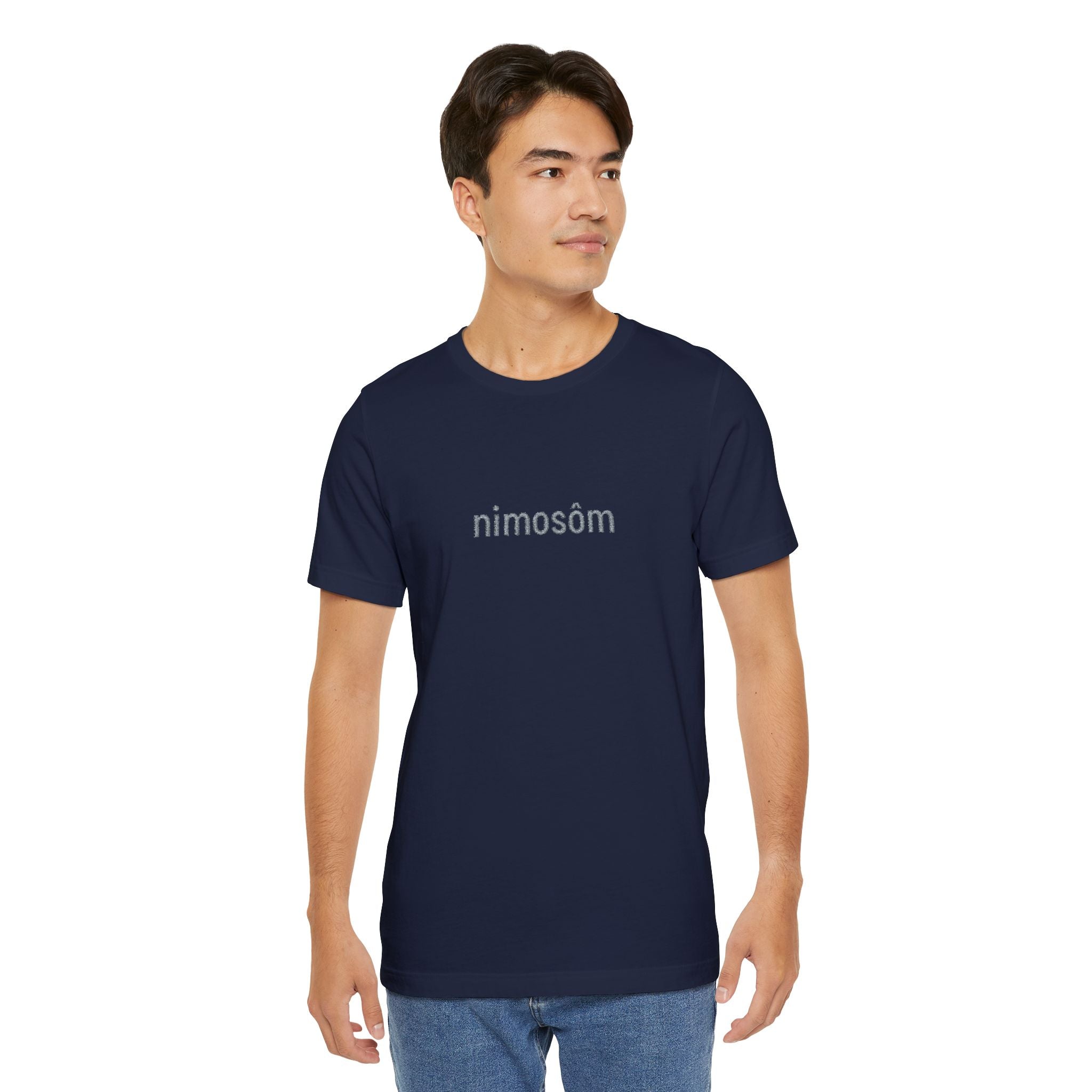 Nimosöm Floral Script Tee — Black Graphic Short Sleeve Shirt