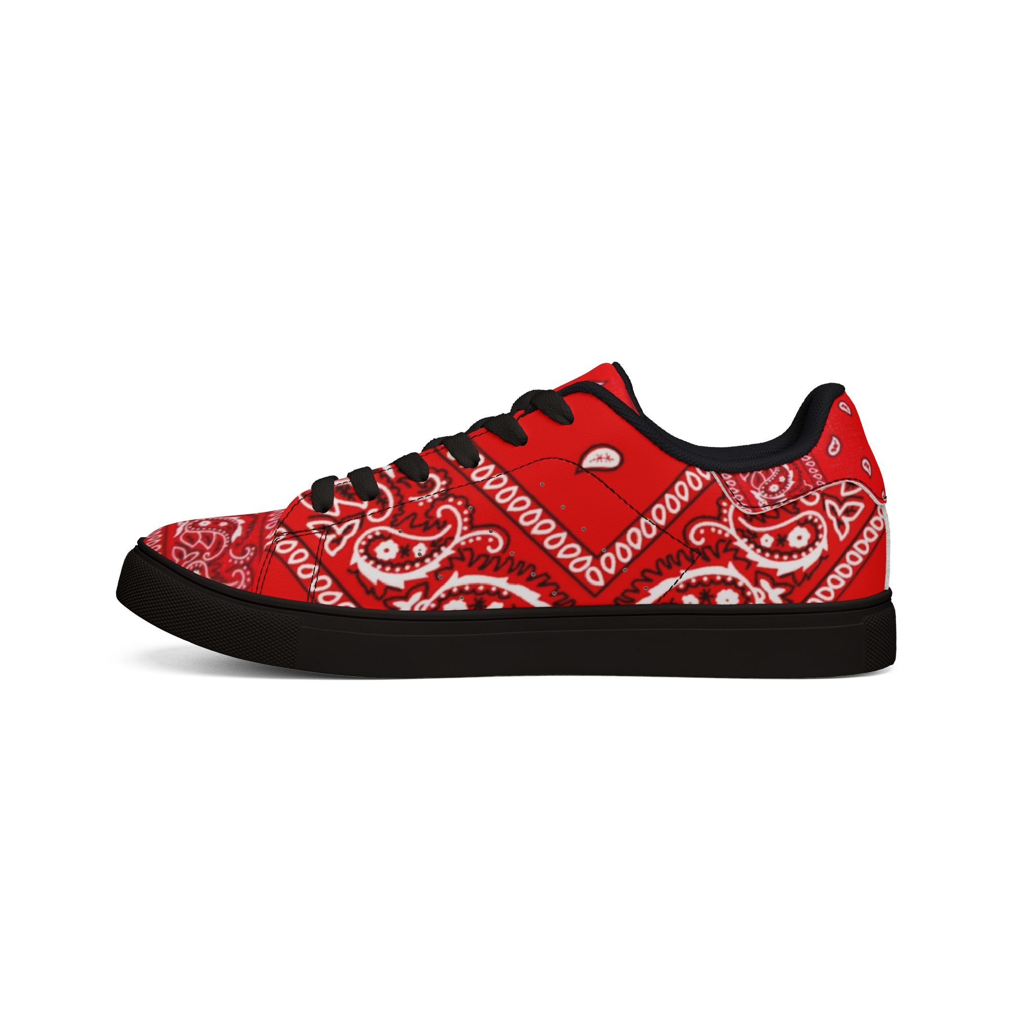 Hustle Red Bandana Low-Top Sneakers