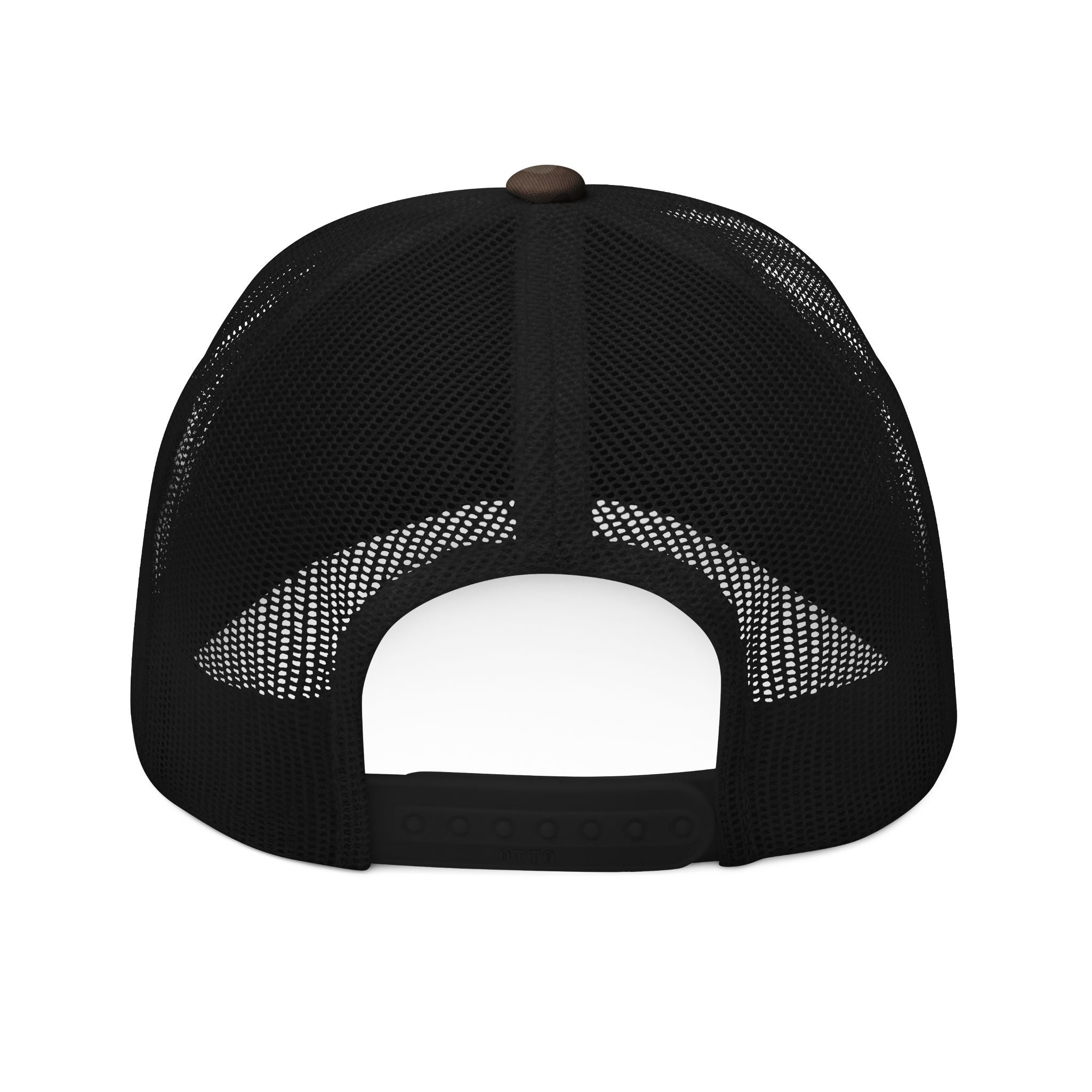 Camo Embroidered Trucker Hat — "The Plug Clothing Company"