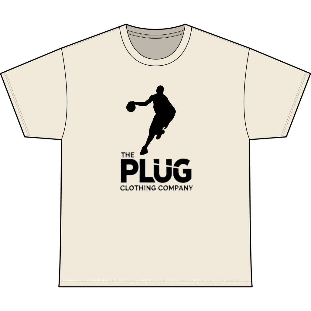 Basketball Logo Tee — "The Plug" Heavyweight Crewneck